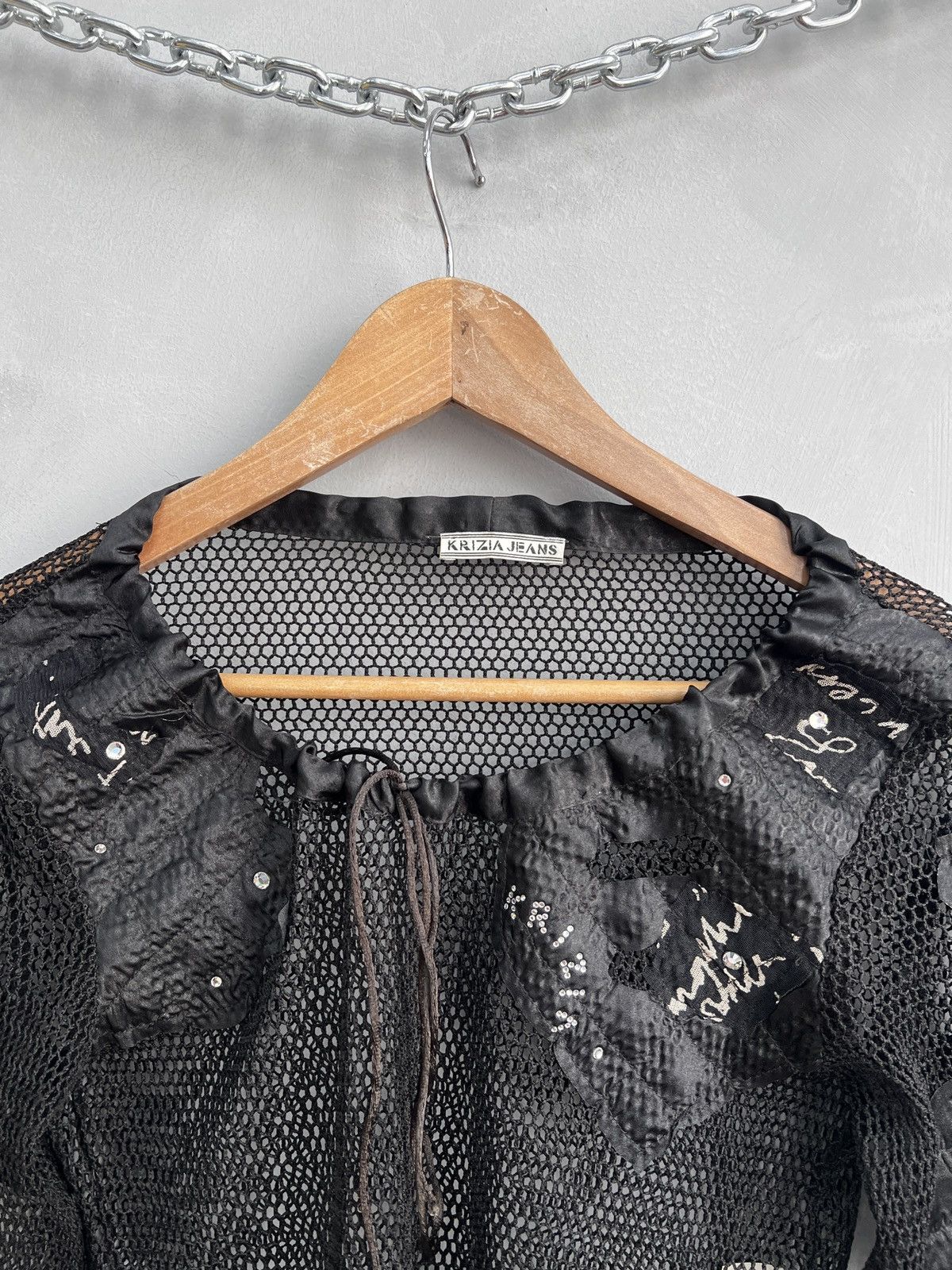 Hysteric Glamour Vintage SAVE THE QUEEN mesh top t shirt avant garde style Size L / US 10 / IT 46 - 4 Thumbnail