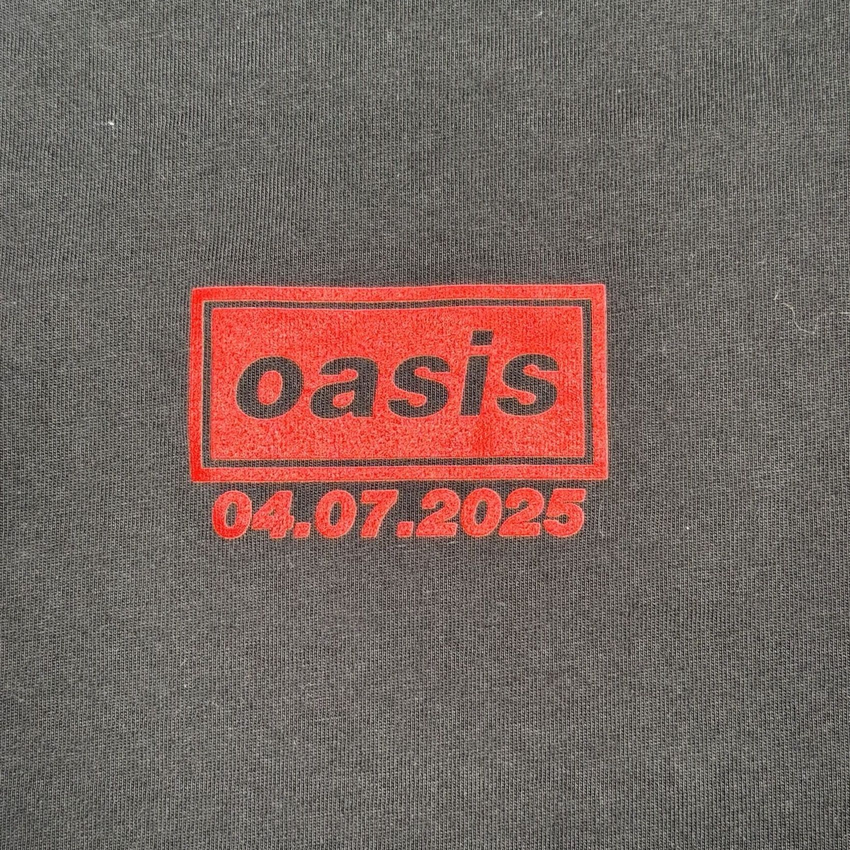 Vintage Oasis Shirt T-Shirt Men S Small Crew Neck Black Tour Live Cardiff ‘25 Band Tee UK Brit Pop Mens Size US S / EU 44-46 / 1 - 3 Thumbnail