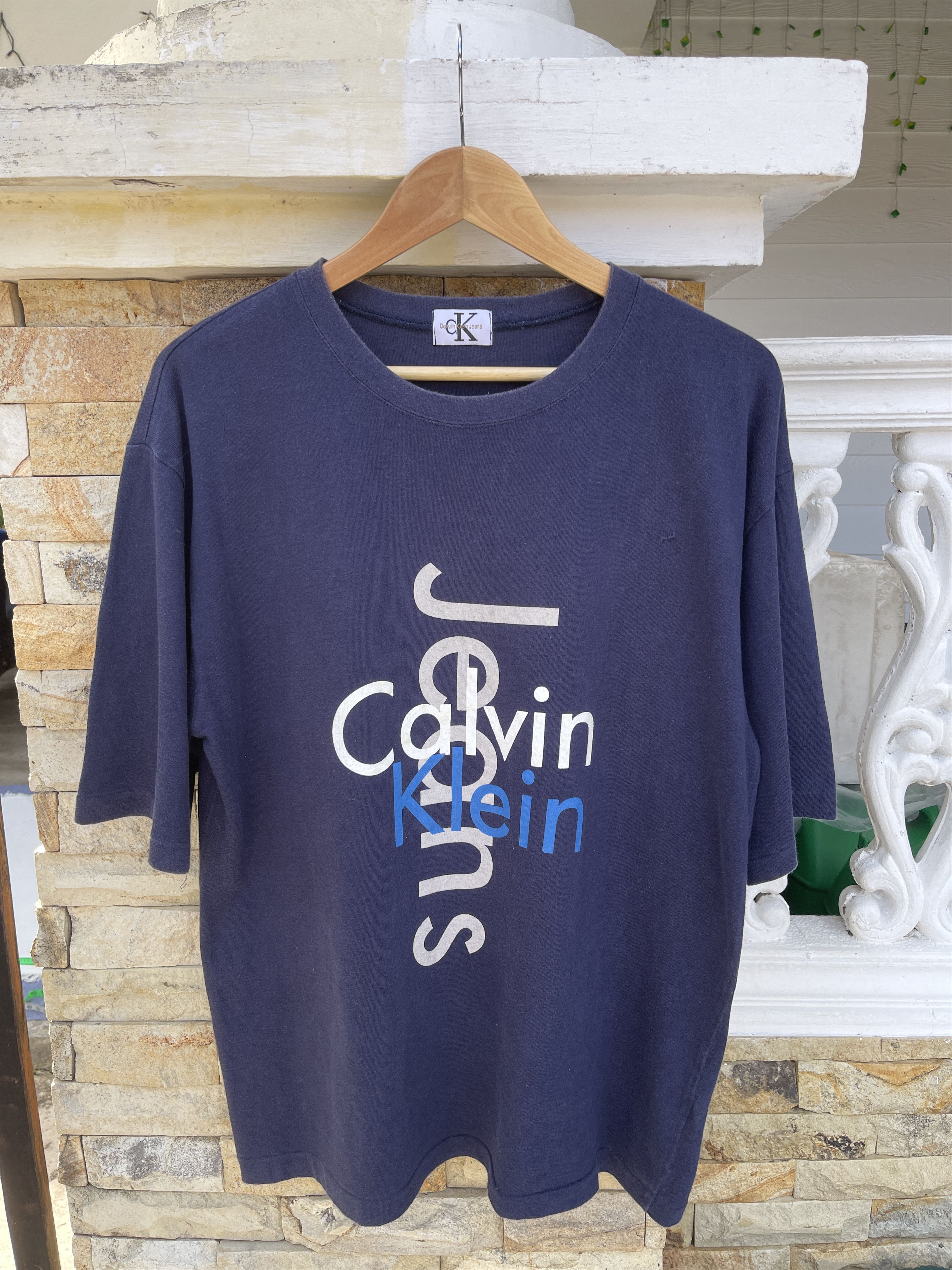 Calvin Klein Rare🔥Vintage 90s Calvin Klein CKJ T-Shirt Size US L / EU 52-54 / 3 - 2 Thumbnail