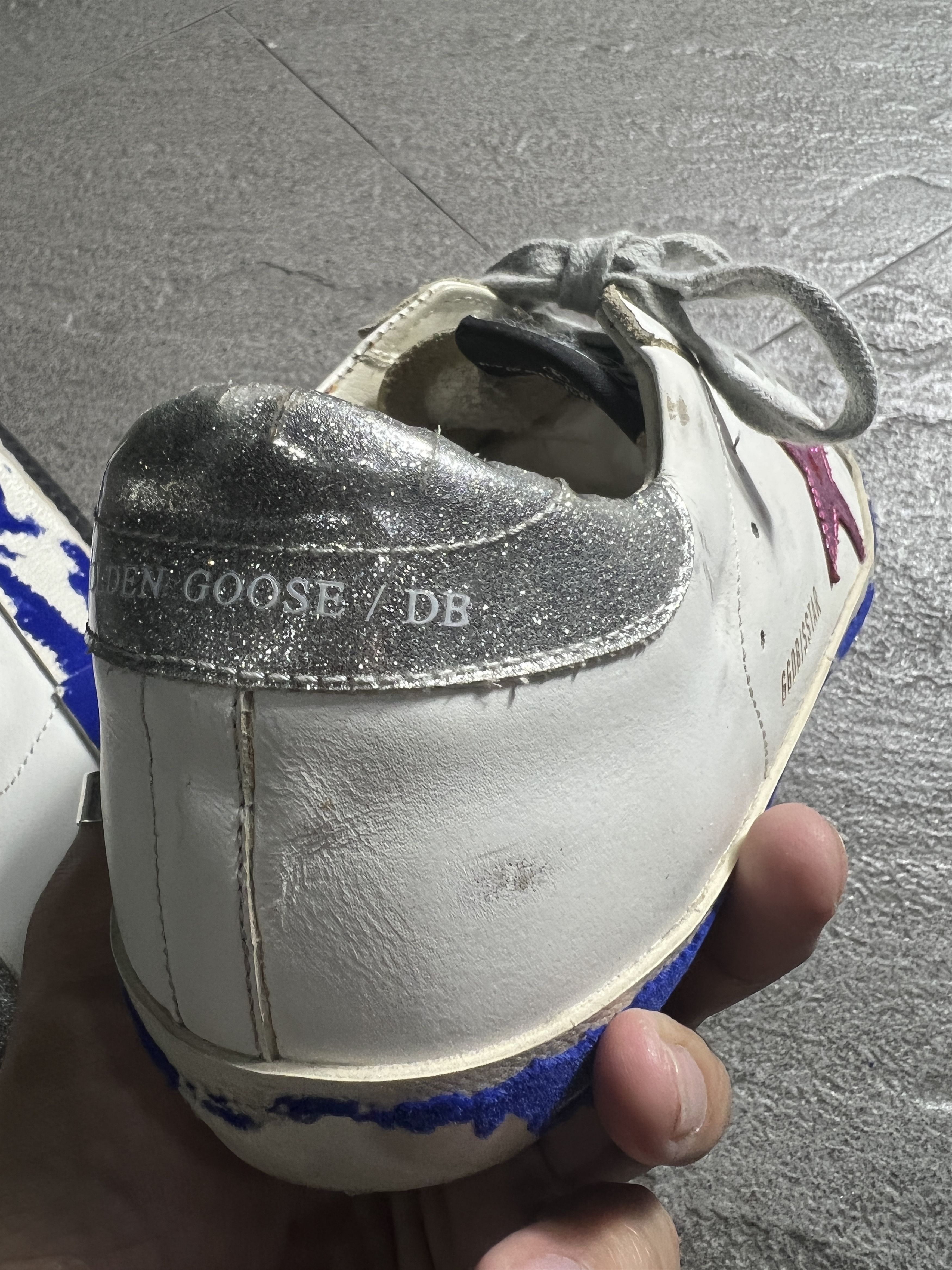 Golden Goose Golden Goose Superstar White Pink Star EU39 Distressed Size US 9 / IT 39 - 9 Thumbnail