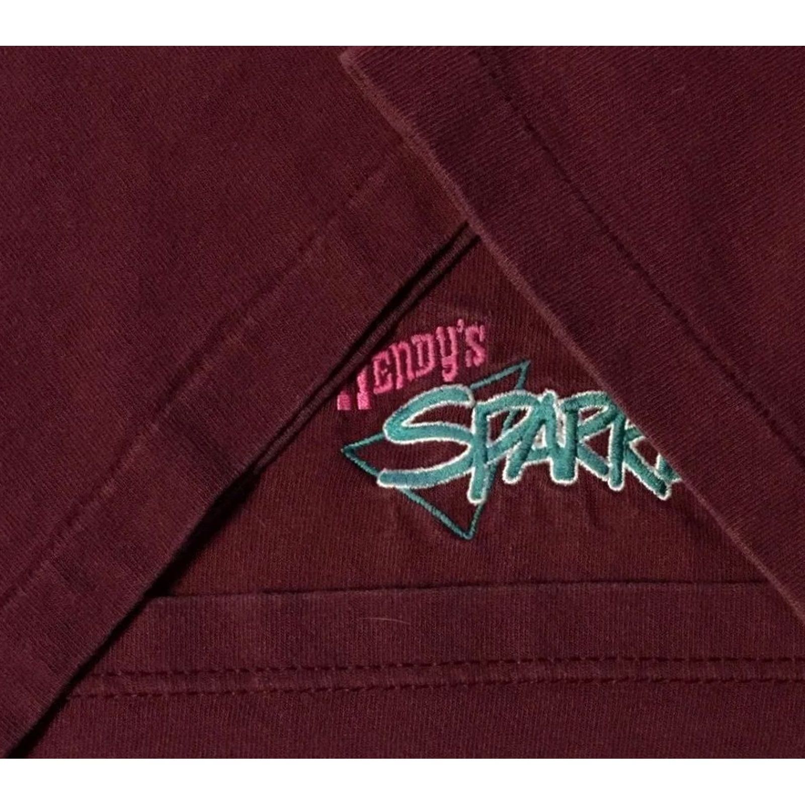 Vintage VINTAGE 90s Wendy’s Sparkle Corporate Faded Promo Shirt L Red Mens T-Shirt Grunge Fast Food Burger 80s 90s USA Single Stitch Size US L / EU 52-54 / 3 - 3 Thumbnail