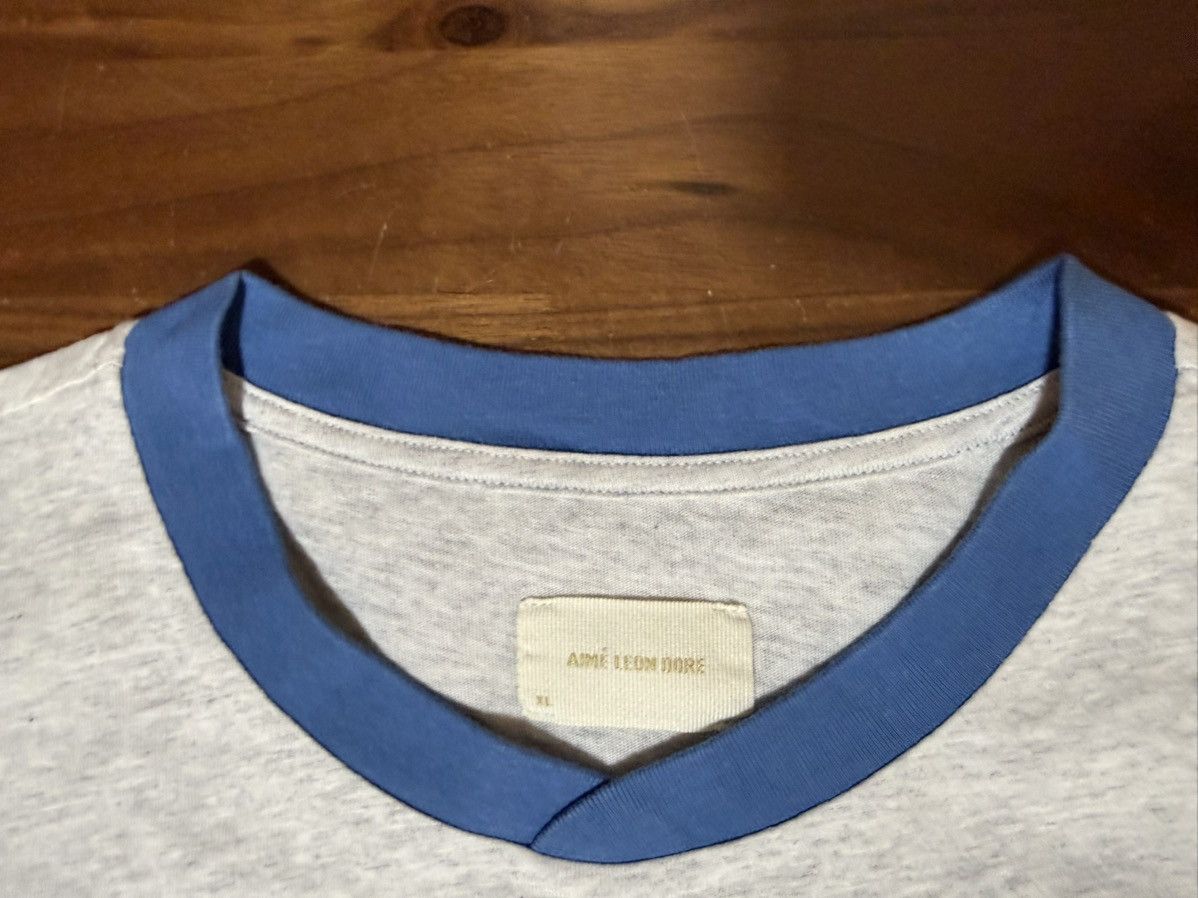 Aime Leon Dore Aime Leon Dore ALD Marina Ringer Collar Tee Grey size XL Size US XL / EU 56 / 4 - 3 Thumbnail