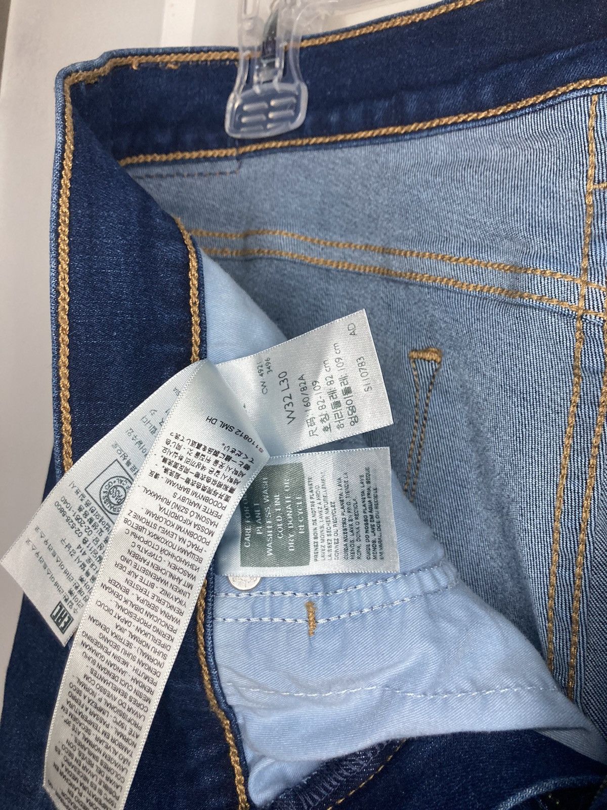 Levi's × Vintage High Rise Skinny Dark wash Levis Denim Jeans W32/L30 Size 32" / US 10 / IT 46 - 3 Thumbnail