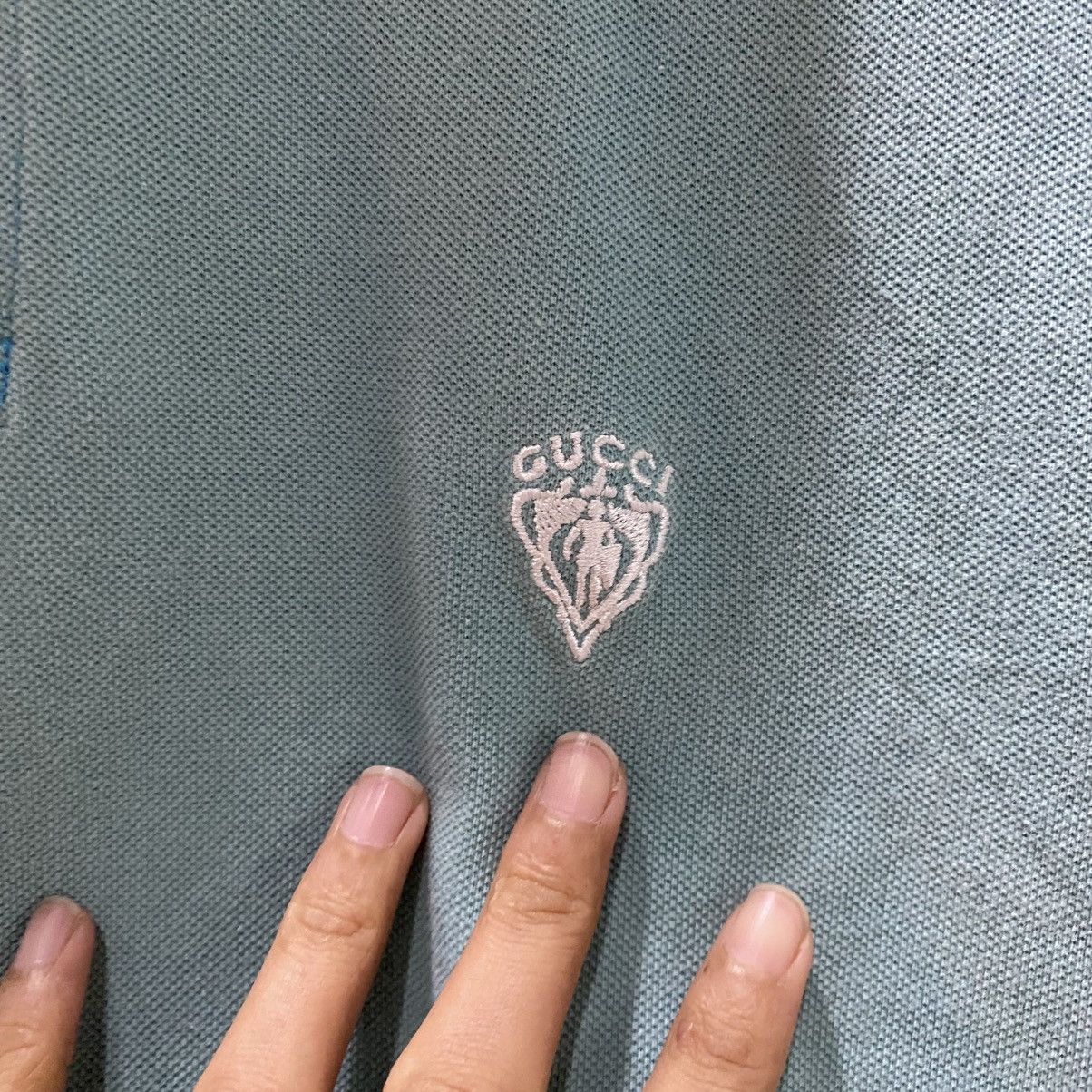 Gucci Gucci Logo Knight Crest Vintage Polo T-shirt LongSleeve Size US S / EU 44-46 / 1 - 5 Thumbnail