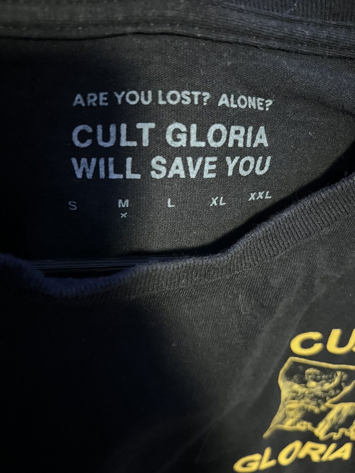 G59 Records CULT GLORIA OCCULT CRIMES TASK FORCE T- SHIRT (BLACK) MEDIUM Size US M / EU 48-50 / 2 - 2 Thumbnail