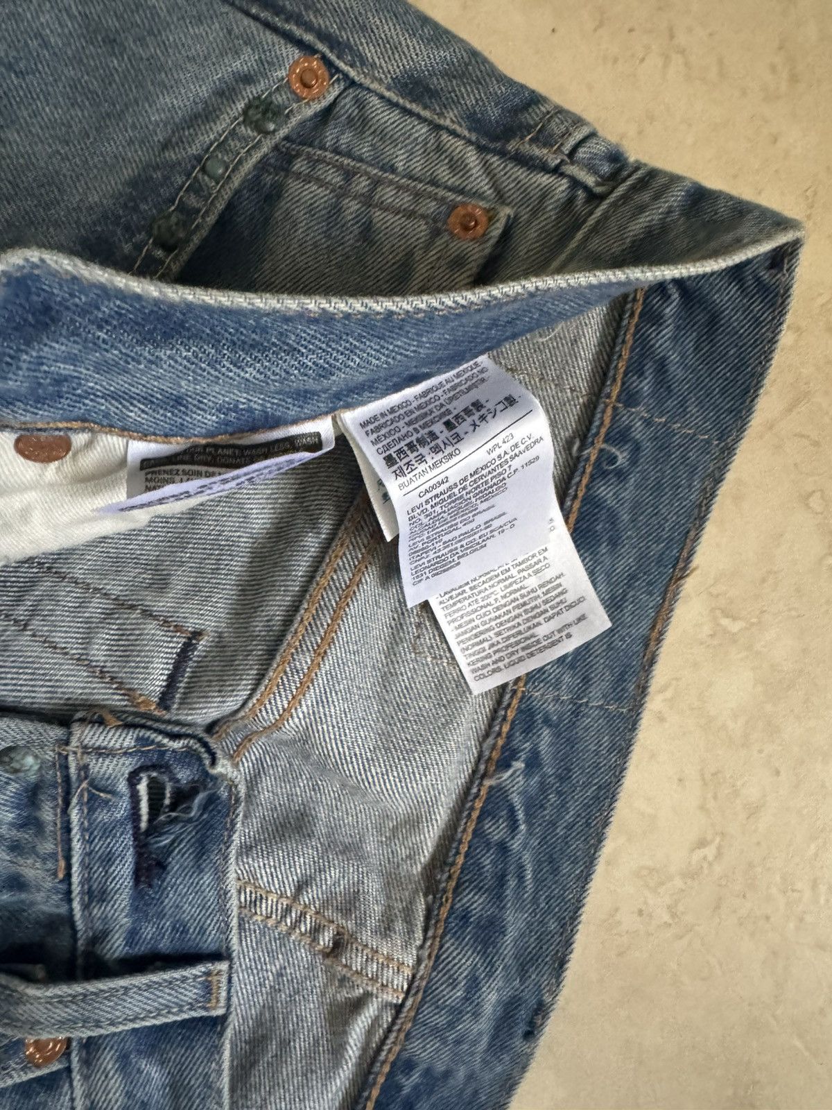 DENIM TEARS × Levi's Denim Tears x Levi's 501 Cotton Rhinestone Wreath Jeans Size US 33 - 4 Thumbnail