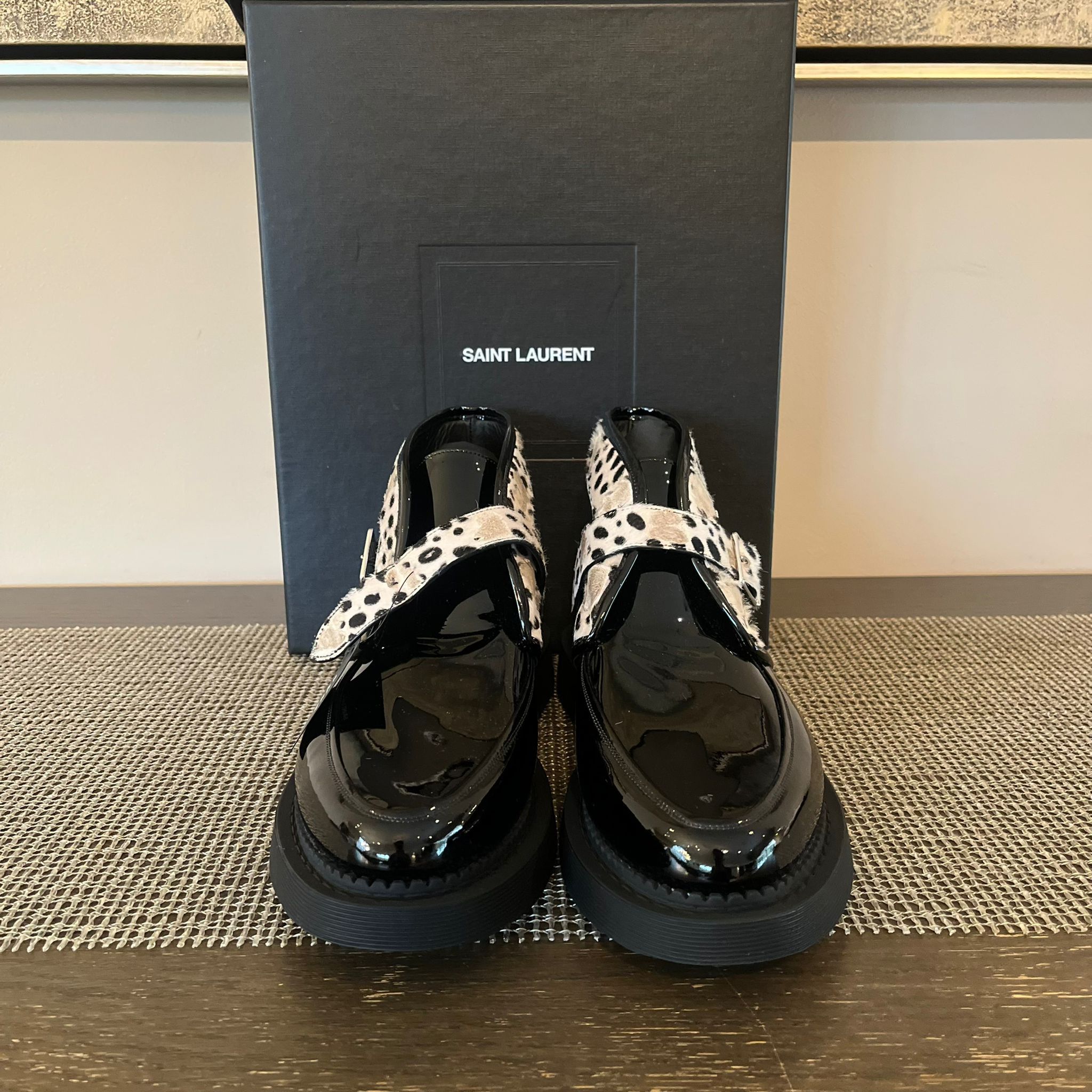 Saint Laurent Paris Teddy 10 Buckled Boots in Patent Black Size US 11 / EU 44 - 7 Thumbnail