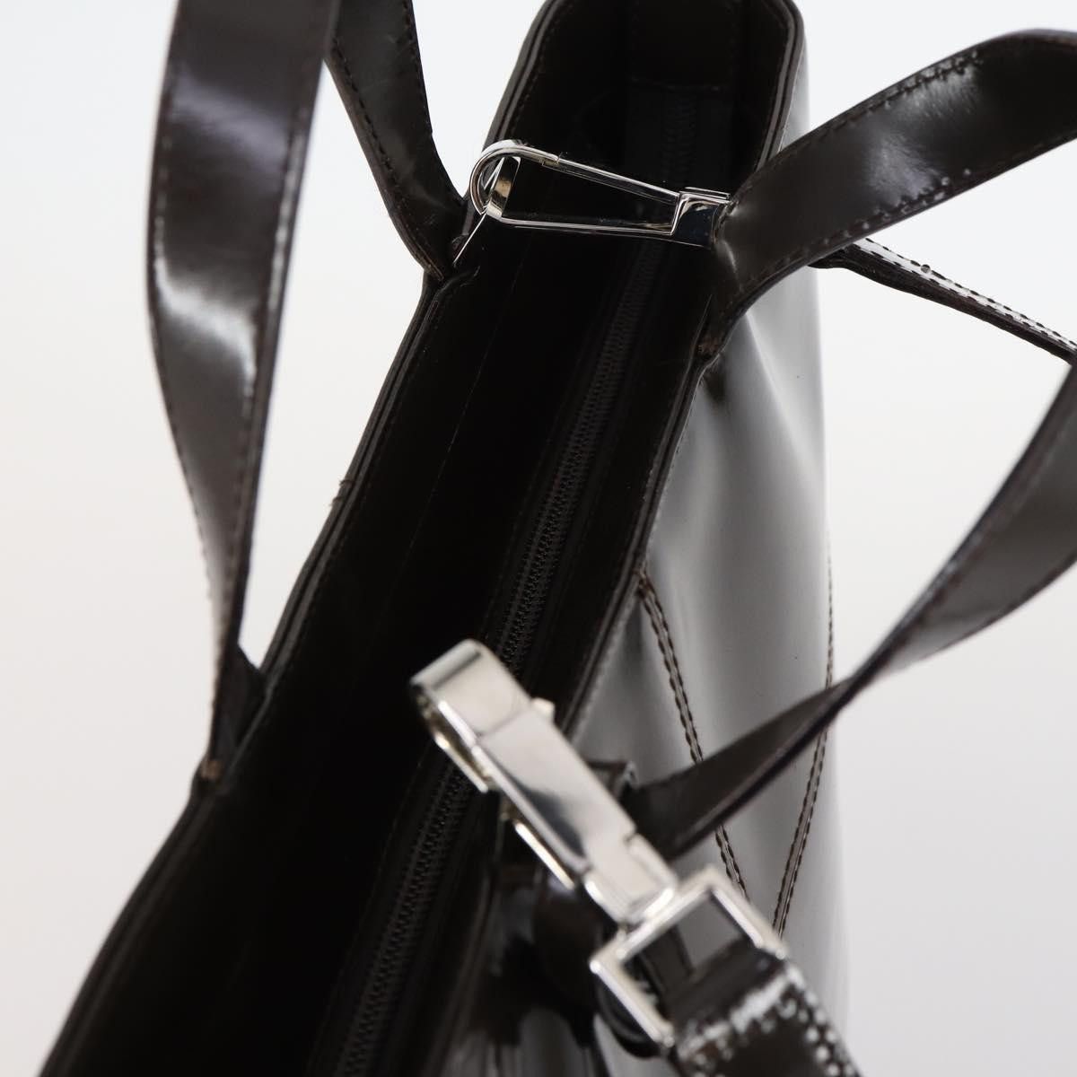 Gucci GUCCI Hand Bag Patent Leather Brown Size ONE SIZE - 6 Thumbnail