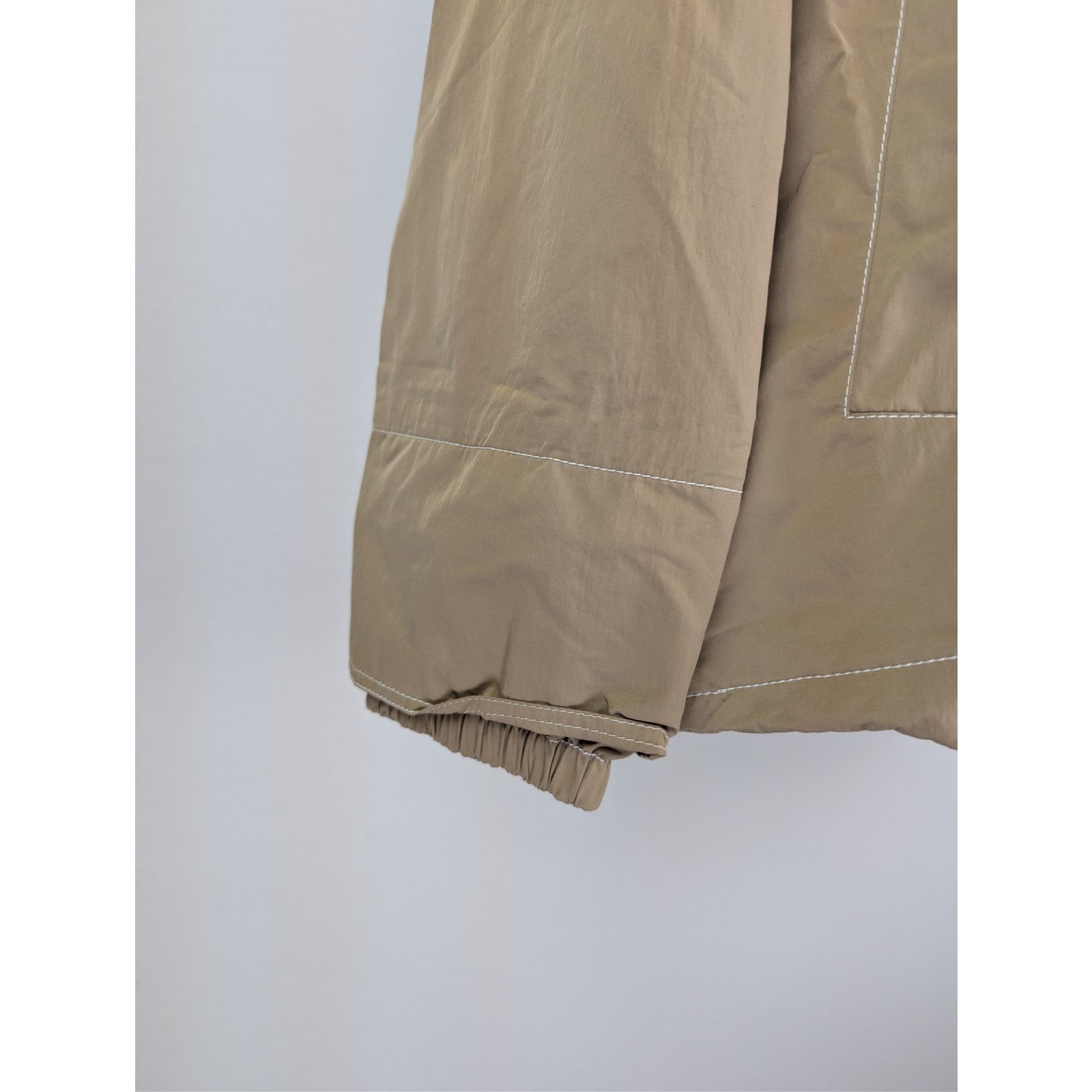Bottega Veneta o1rshd1 Tech Nylon Blouson Hoodie Jacket in Seasame Size US L / EU 52-54 / 3 - 5 Thumbnail