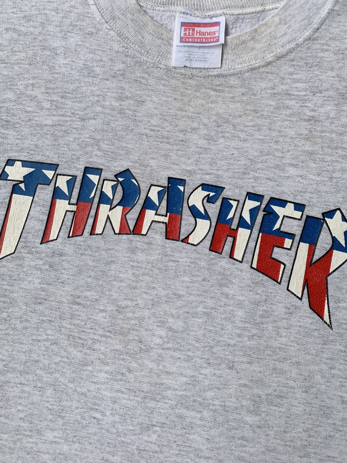 Thrasher Vintage 1990' Thrasher Skateboards Patrot Logo Size US M / EU 48-50 / 2 - 3 Thumbnail