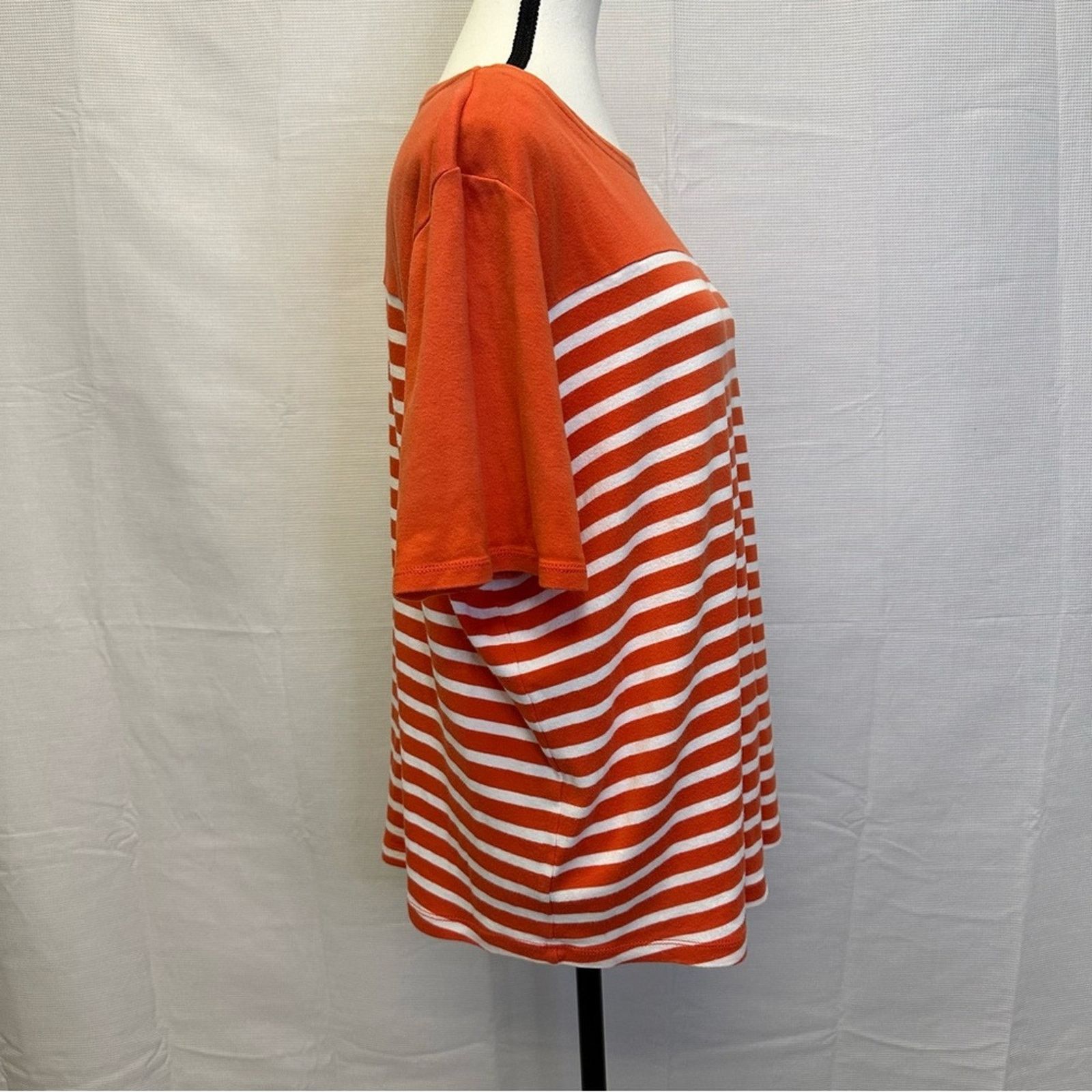 Lauren Ralph Lauren Lauren Ralph Lauren Women’s 2X Striped Button-Shoulder Size XXL / US 16-18 / IT 52-54 - 2 Thumbnail