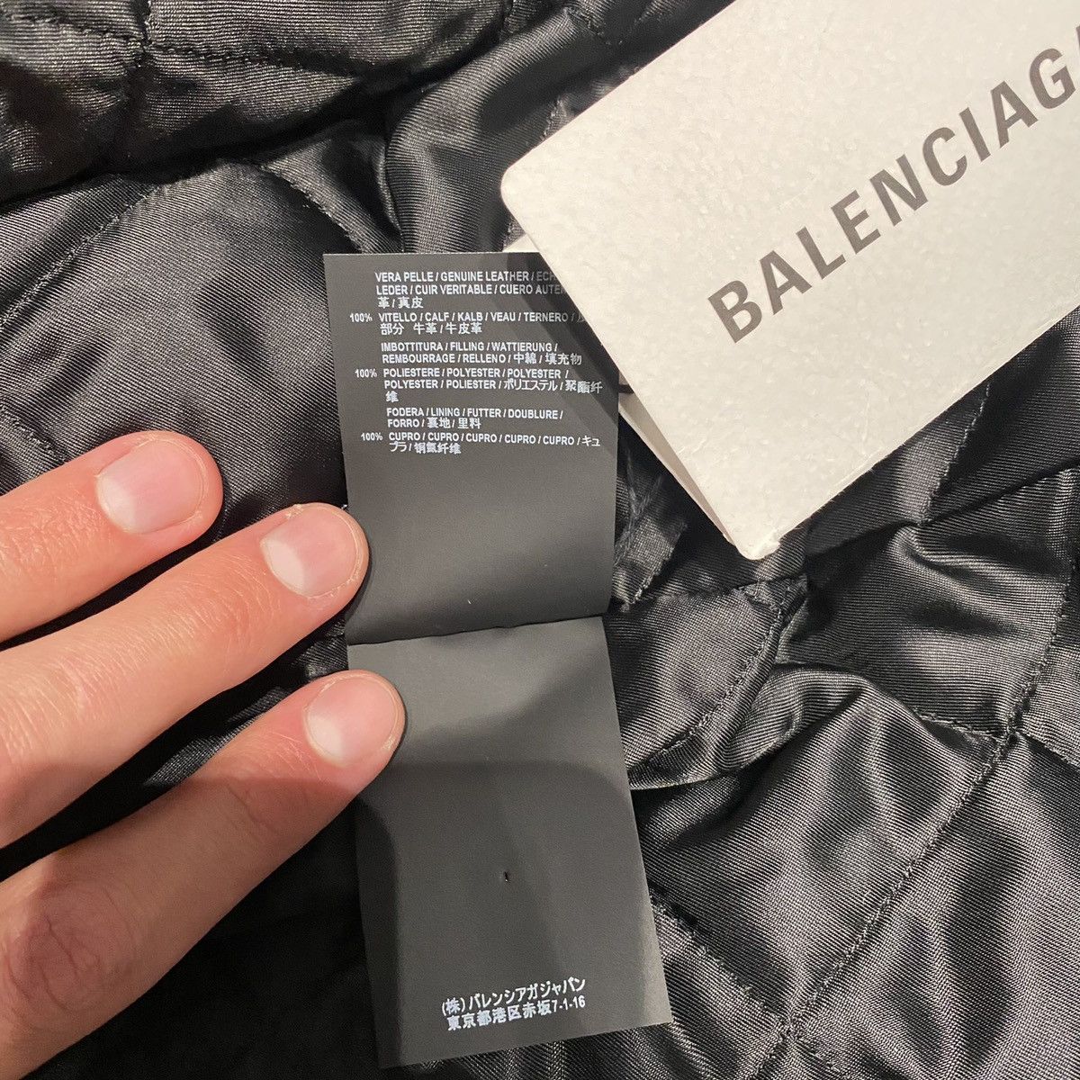 Balenciaga Balenciaga Painted Leather Biker Jacket Size US L / EU 52-54 / 3 - 12 Thumbnail