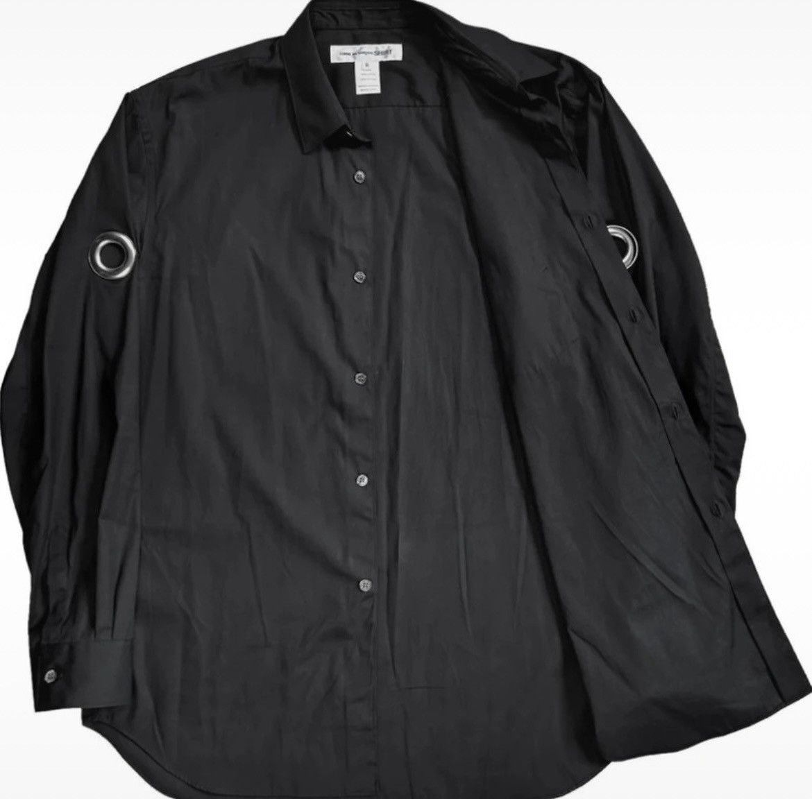 Comme des Garcons × Comme des Garcons Homme Plus × Comme des Garcons SHIRT Comme des Garcons Shirt Giant Eyelet Sleeve Shirt - AW22 Size US M / EU 48-50 / 2 - 2 Thumbnail