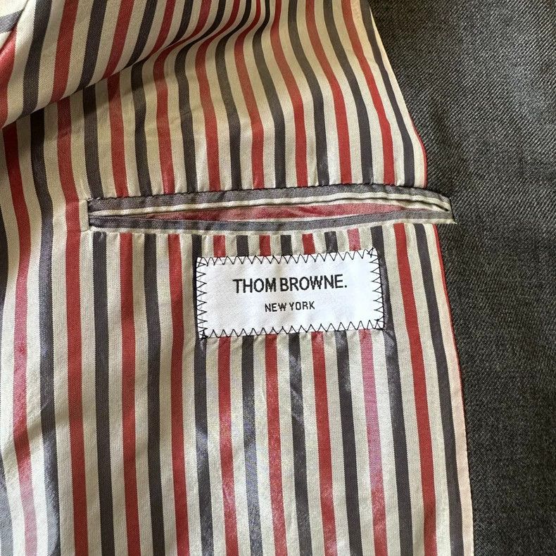 Thom Browne Thom Browne A striped zipper jacket over the back Size US XL / EU 56 / 4 - 5 Thumbnail