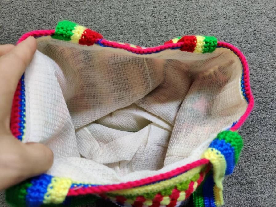 Other Handmade Crochet Knitted Tote Bag Size ONE SIZE - 3 Thumbnail