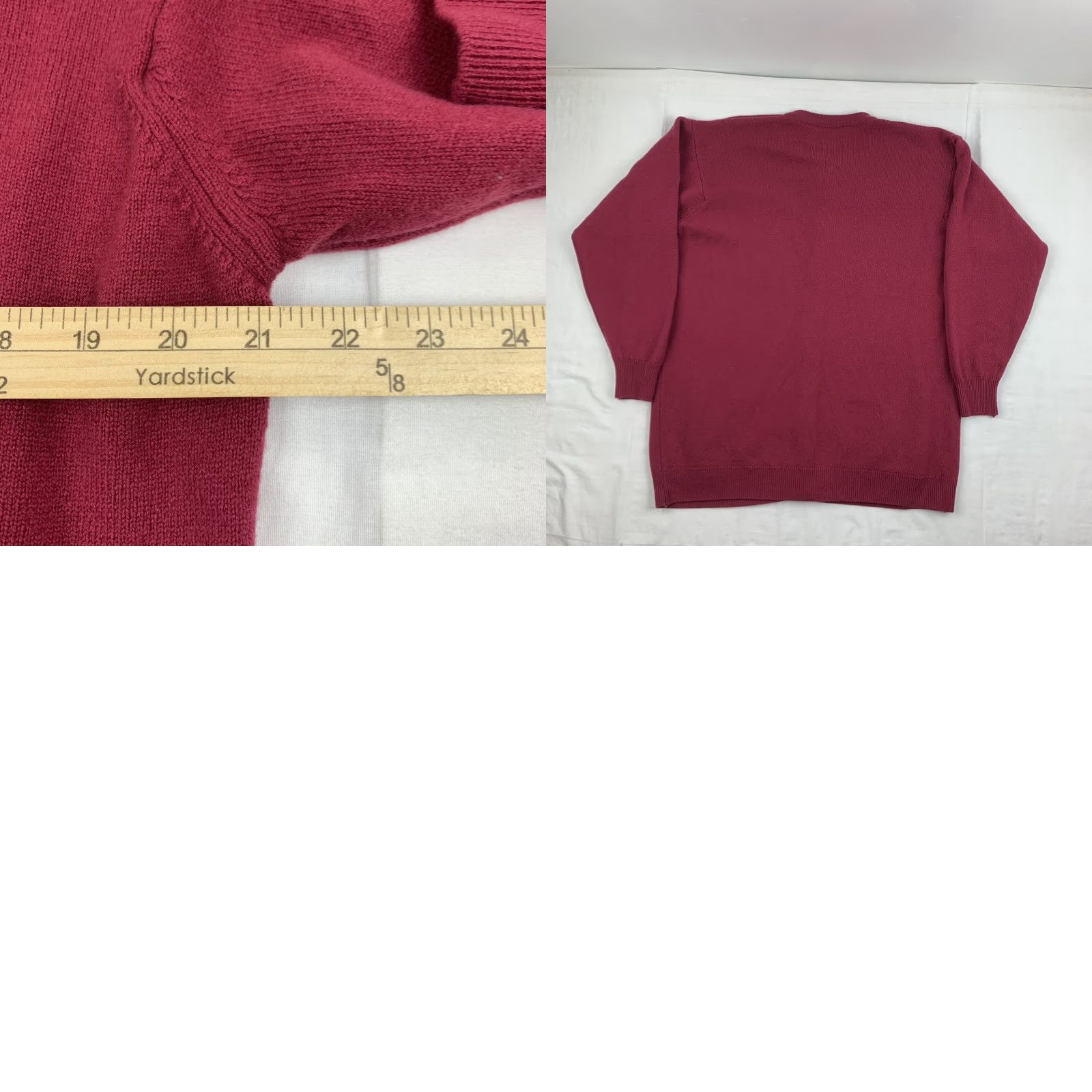 Marks & Spencer VINTAGE Marks & Spencer Wool Cardigan Womens 16 Large Red UK St Michael 90s Knit Mens? Size XXL / US 16-18 / IT 52-54 - 8 Thumbnail