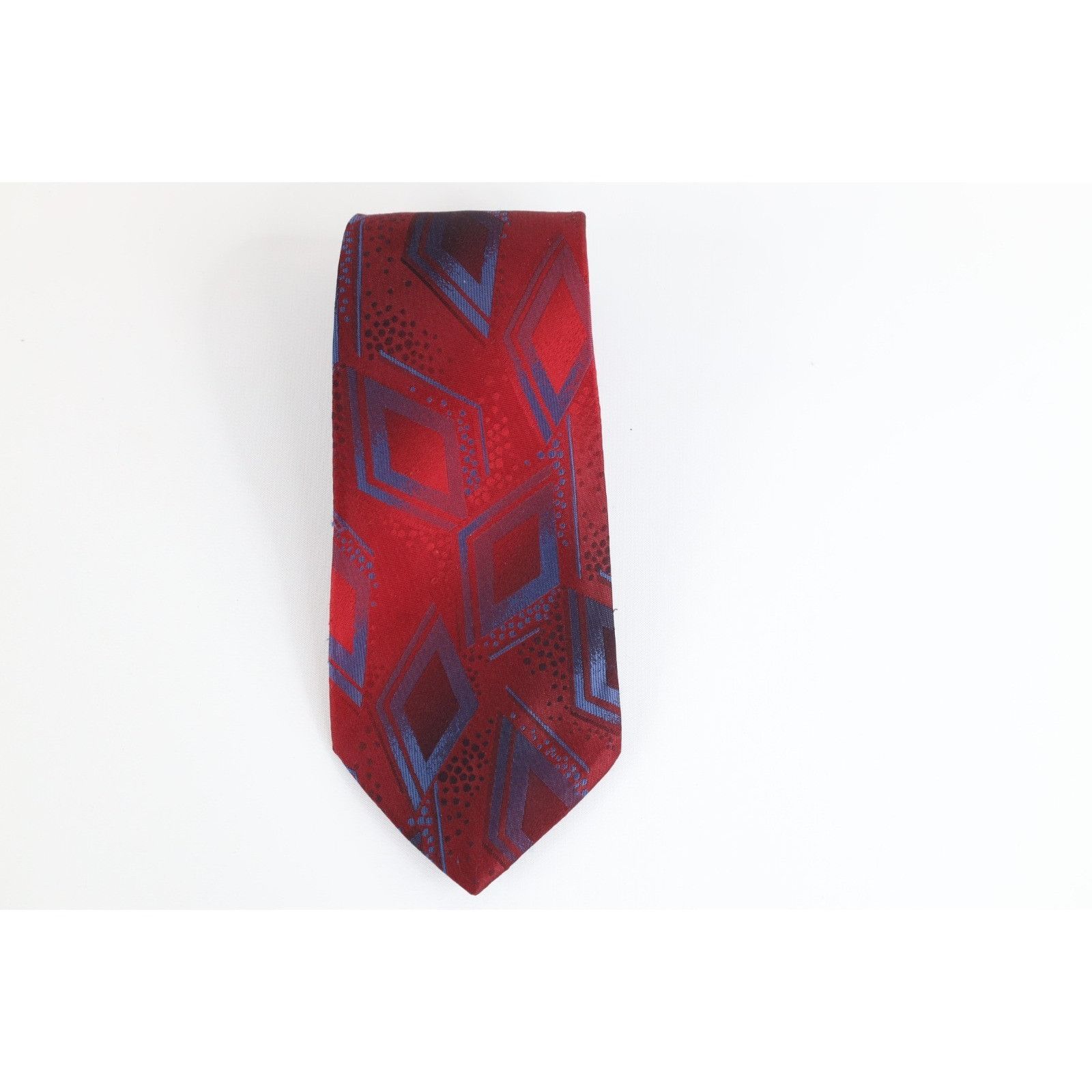 Vintage Vintage 80s 90s Streetwear Geometric Diamond Neck Tie Size ONE SIZE - 1 Thumbnail