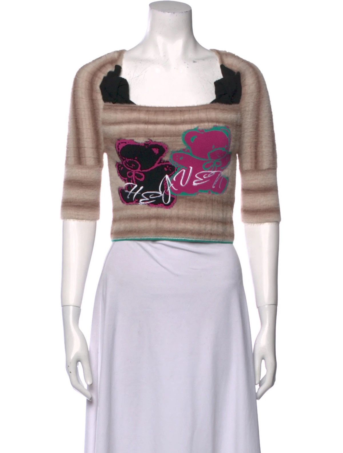 Heaven by Marc Jacobs Kiko Kostadinov x Heaven by Marc Jacobs Twin Bear Sweater Size XS / US 0-2 / IT 36-38 - 2 Thumbnail