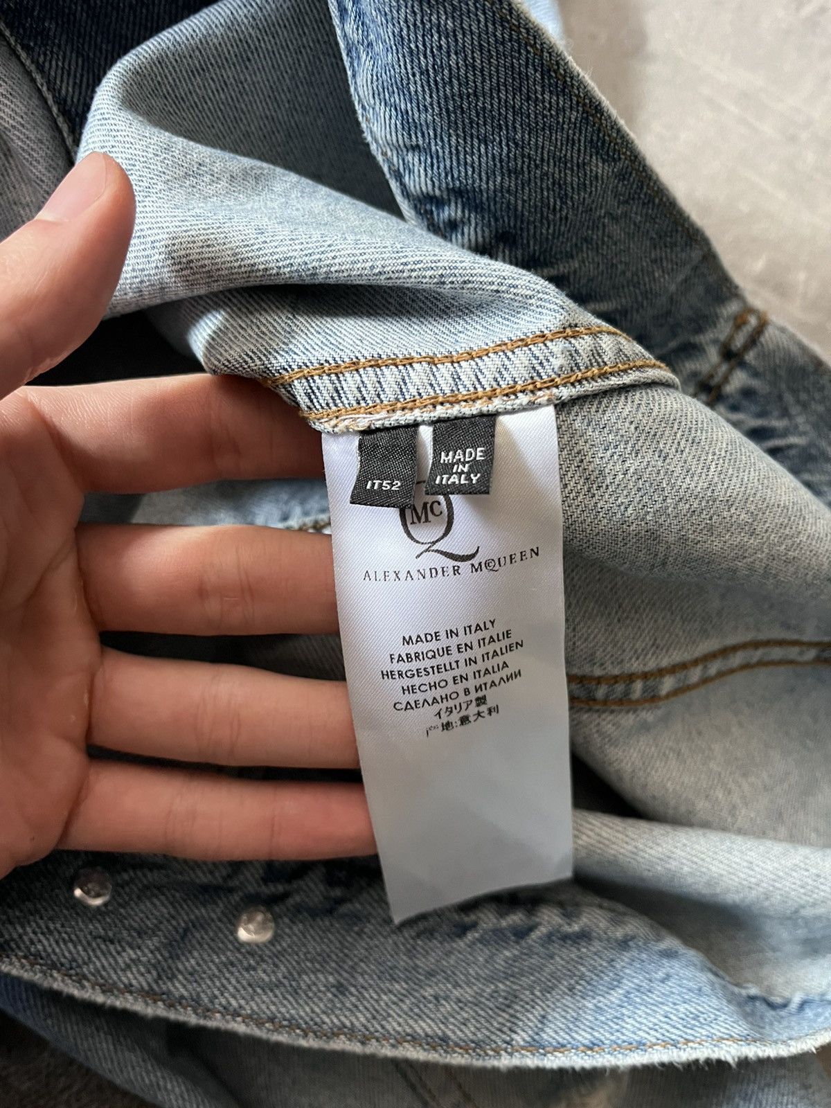 Alexander McQueen Alexander McQueen 2014 denim jacket jeans blue Size US L / EU 52-54 / 3 - 12 Thumbnail