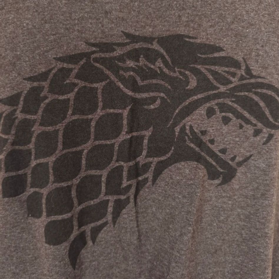 Vintage Game Of Thrones Shirt Mens Large Brown House Stark Sigil TV Series Size US L / EU 52-54 / 3 - 3 Thumbnail