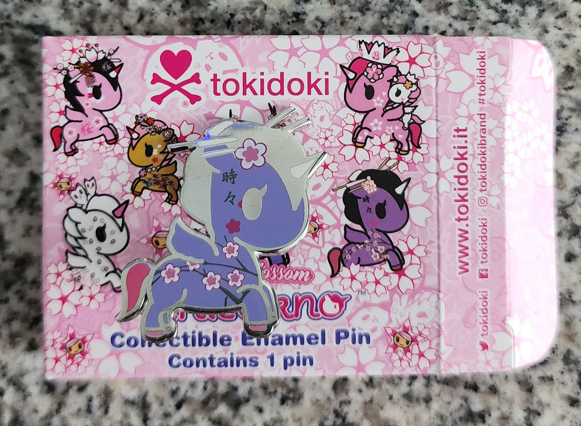 Tokidoki Open Box Tokidoki Cherry Blossom Unicorno Pin Sakura | Grailed