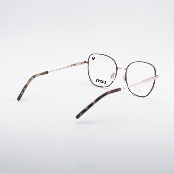 DKNY DKNY DK1034 272 Eyeglasses Taupe/Rose Gold 51mm Square Frame Size ONE SIZE - 4 Thumbnail