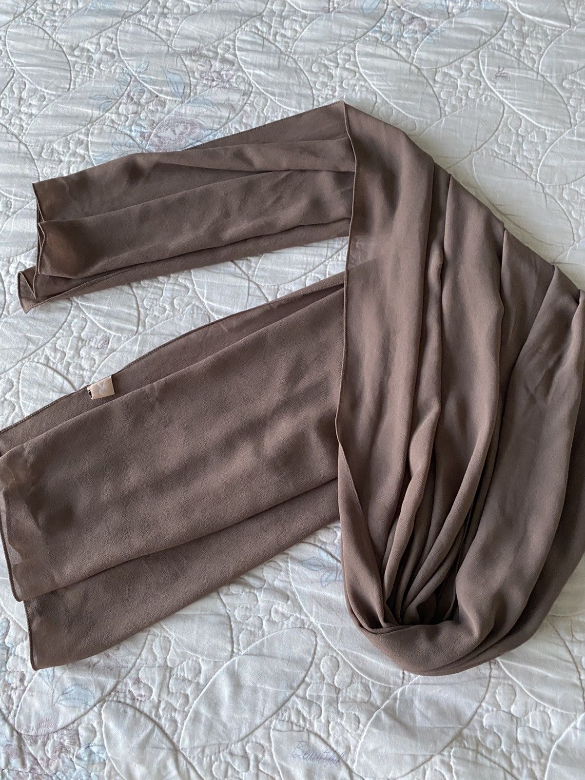 Other VOILE CHIC Premium Chiffon Earth Grey Hijab Scarf For Women Size ONE SIZE - 6 Thumbnail
