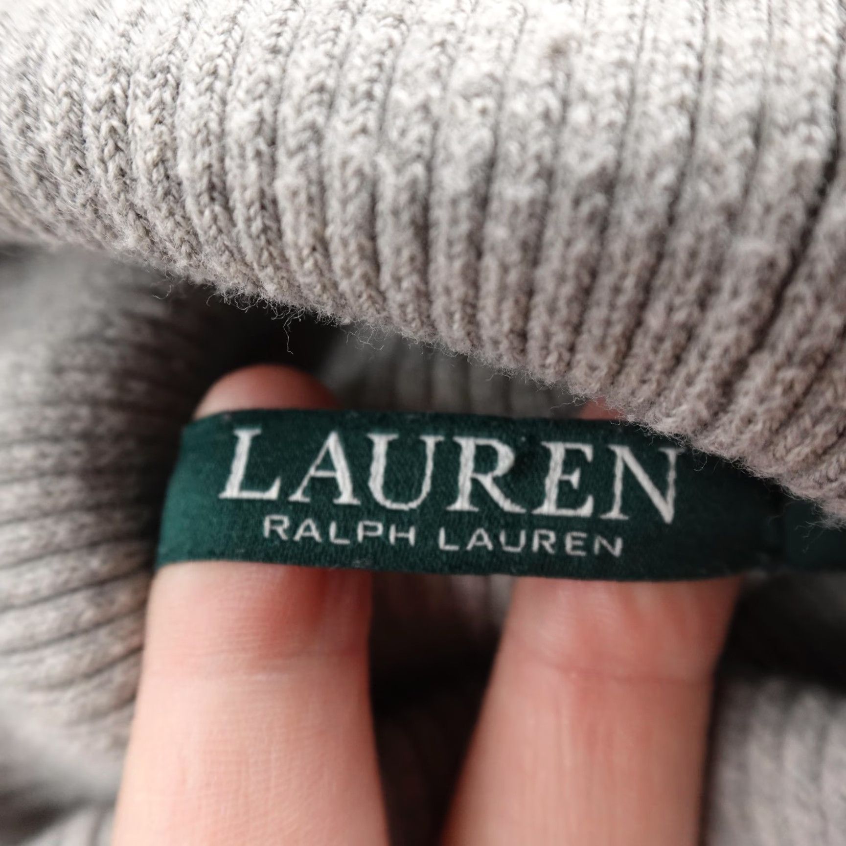 Ralph Lauren Ralph Lauren Sweater Womens XL Gray Ribbed Knit Turtleneck Pullover Top Preppy Size XL / US 12-14 / IT 48-50 - 5 Thumbnail