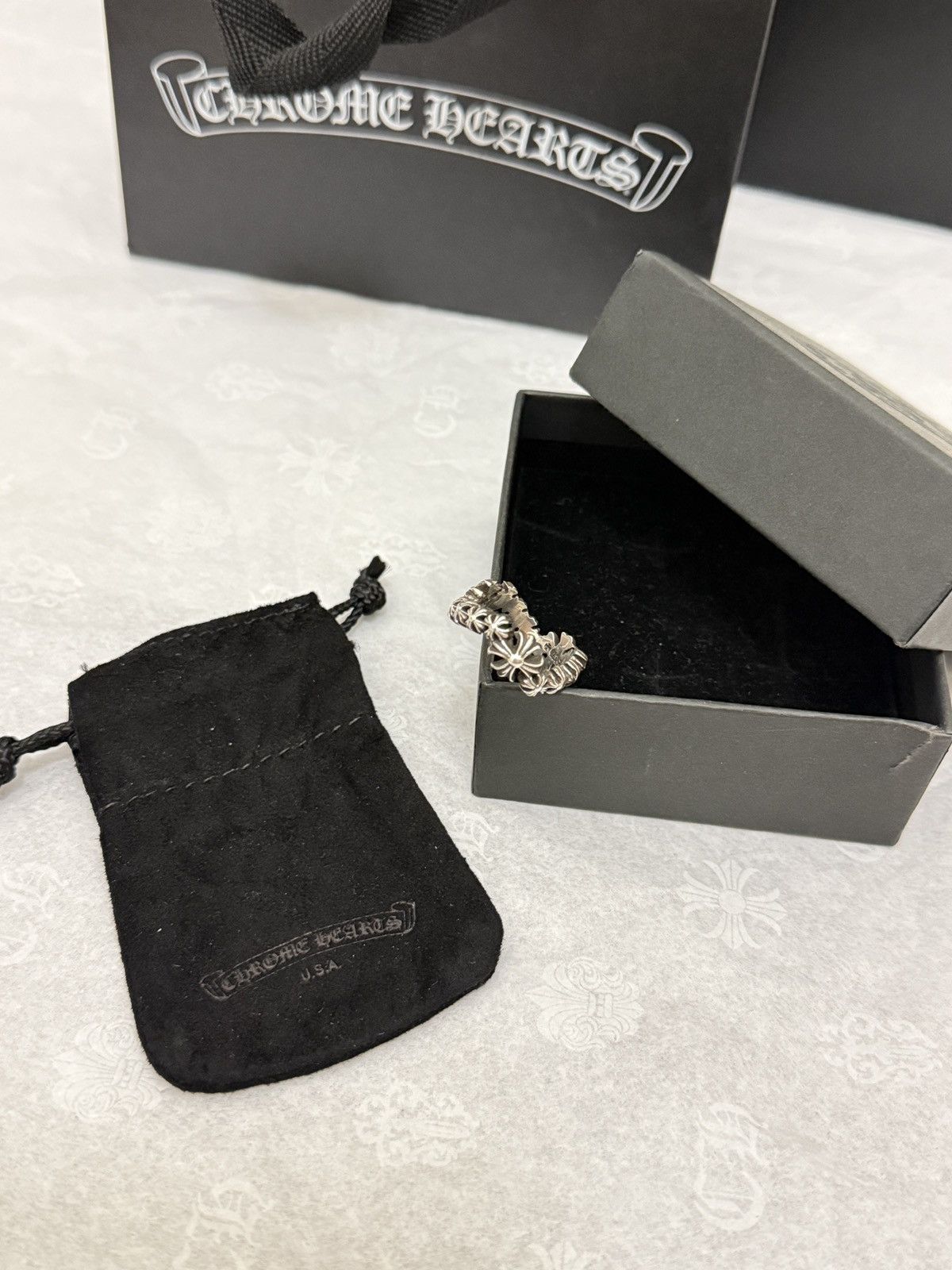Chrome Hearts Chrome Hearts Silver Ring Wave Plus Size ONE SIZE - 1 Thumbnail