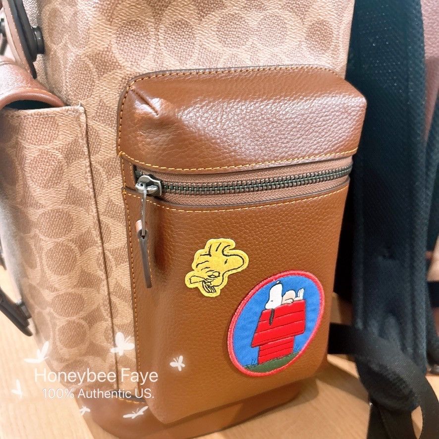 Coach MEN's Coach X Peanuts Sprint Backpack With Patches CBI44 Size ONE SIZE - 4 Thumbnail