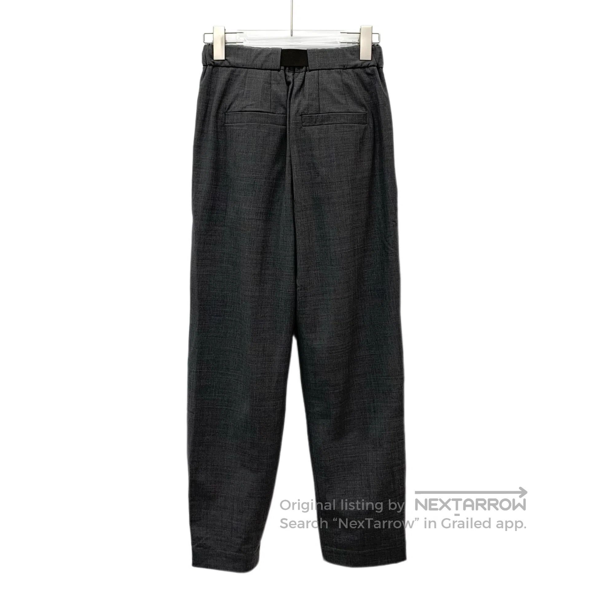 Brunello Cucinelli Brunello Cucinelli size XS Gray belt design wool trousers| Size US 27 - 2 Thumbnail