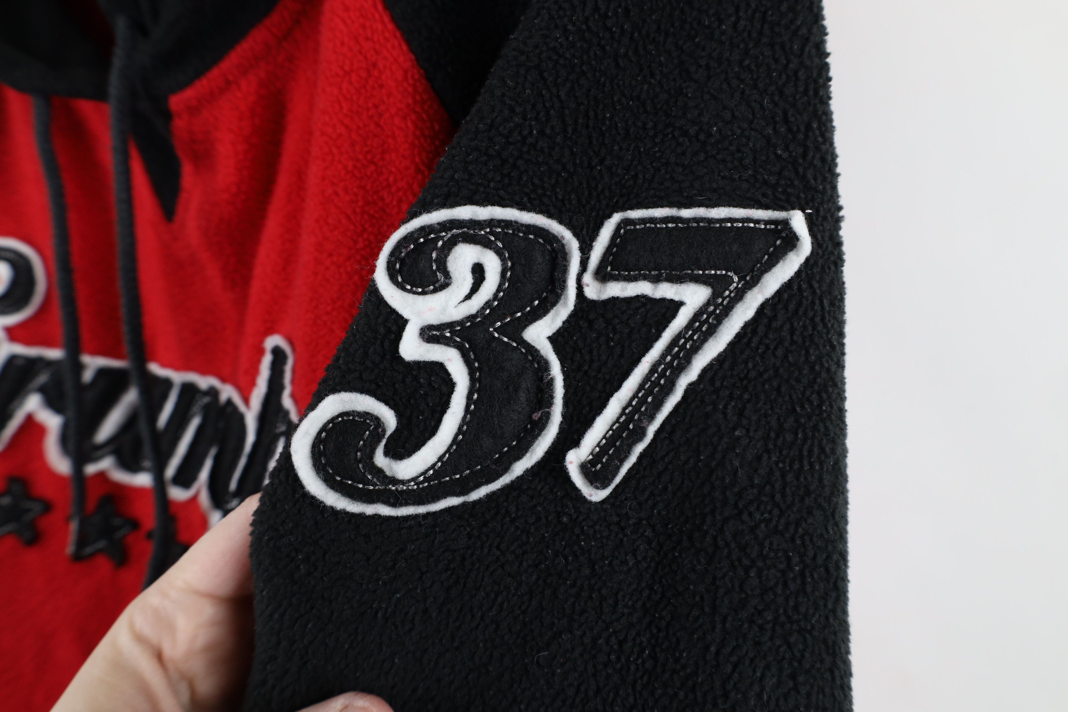 Disney × Vintage Vintage 90s Y2K Disney Grumpy Dwarf Fleece Hoodie Sweatshirt Size XL / US 12-14 / IT 48-50 - 4 Thumbnail