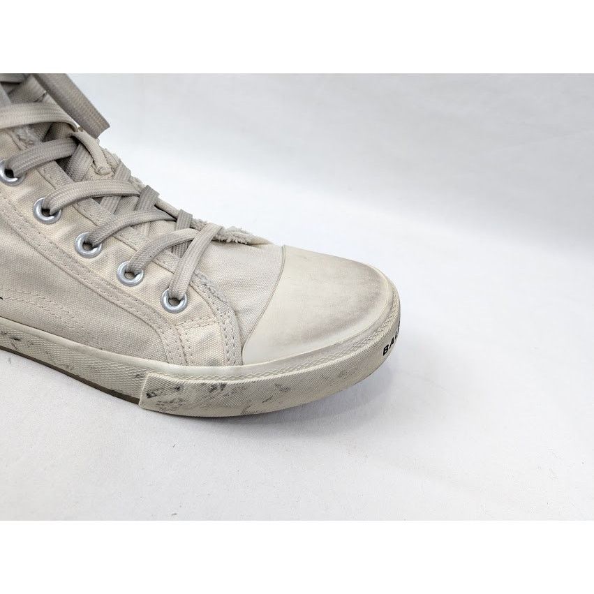 Balenciaga o1rshd1 Paris High-Top Sneakers in Black/White Size US 10 / EU 43 - 3 Thumbnail