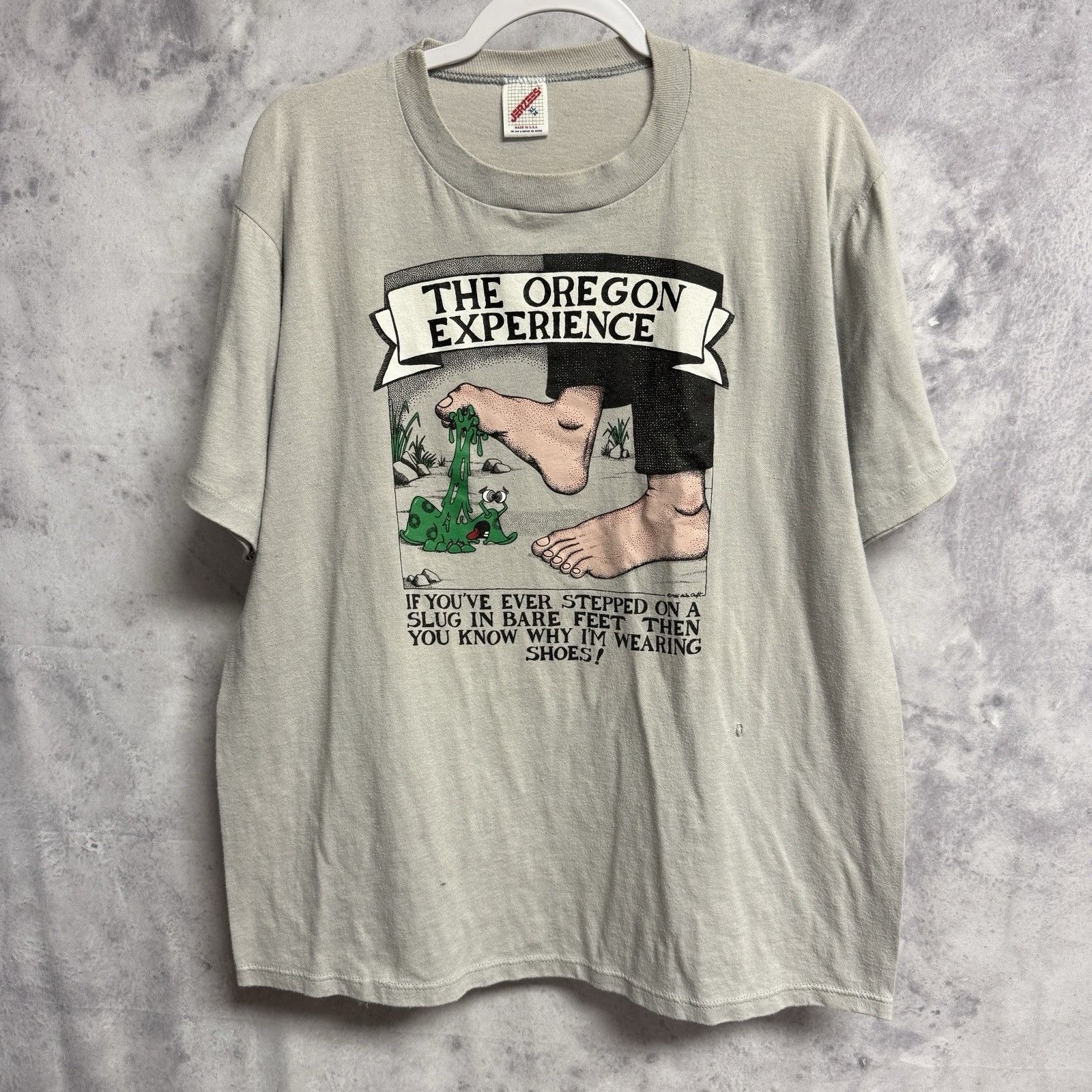 Vintage Vintage The Oregon Experience T Shirt Mens XL Gray Travel To Size US XL / EU 56 / 4 - 2 Thumbnail