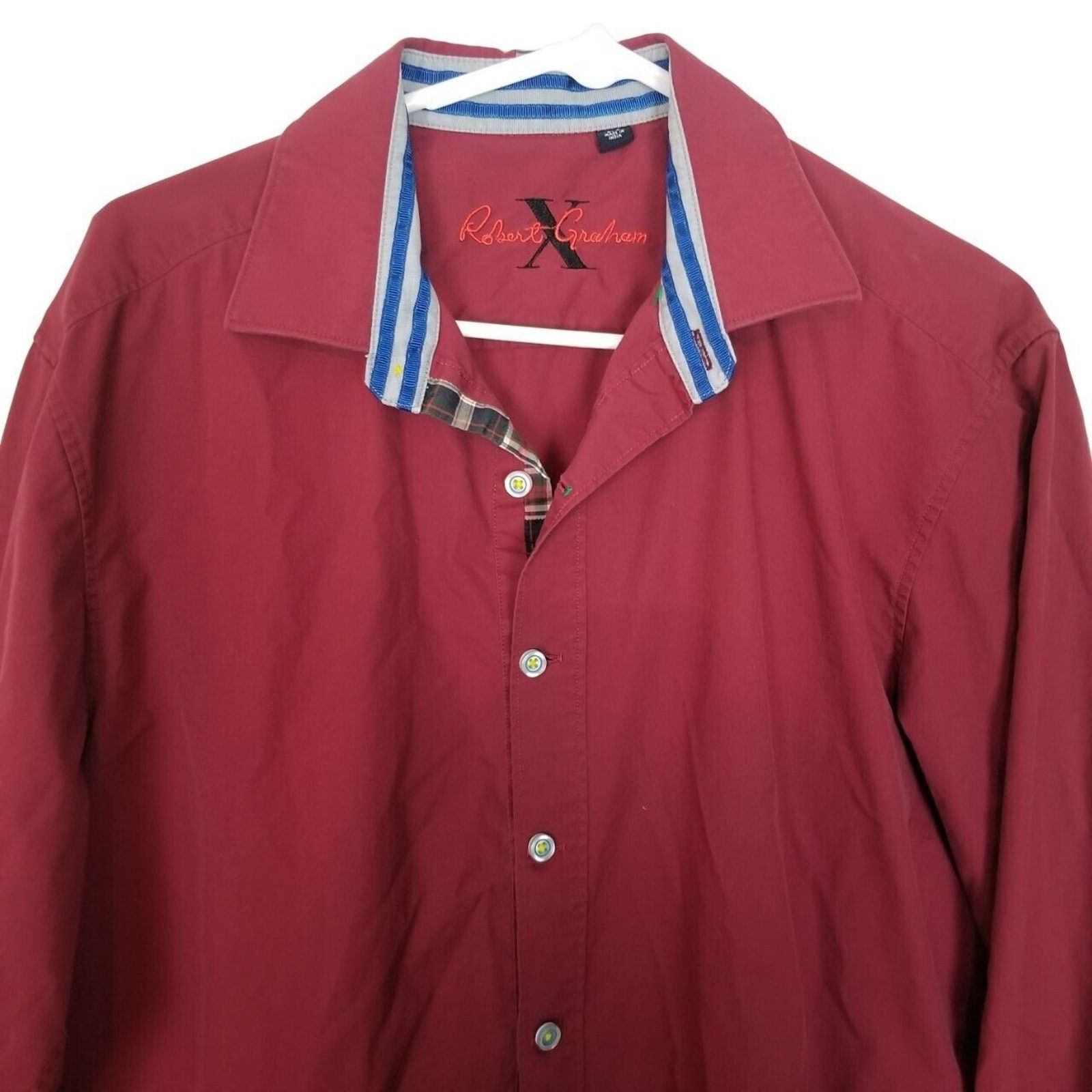 Robert Graham Robert Graham Mens Dress Shirt Sz L Career Work Office Corp Size US L / EU 52-54 / 3 - 2 Thumbnail