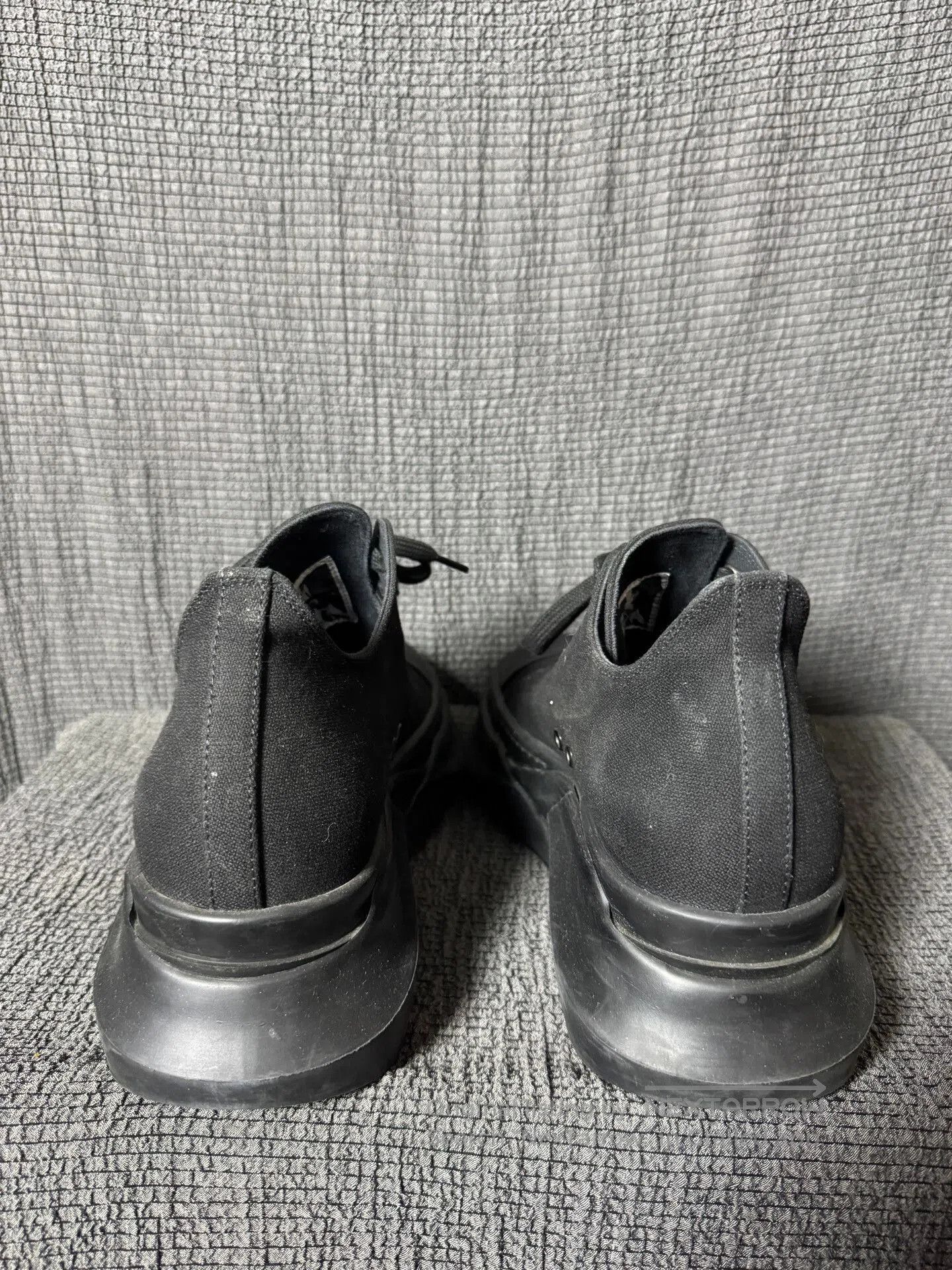 Rick Owens Rick Owens Black Tank Bottom Low Sneakers. Size US 8 / EU 41 - 6 Thumbnail