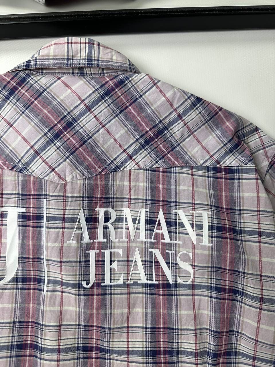 Armani × Giorgio Armani × Vintage Vintage Armani Jeans Big logo Shirt Size US L / EU 52-54 / 3 - 13 Thumbnail