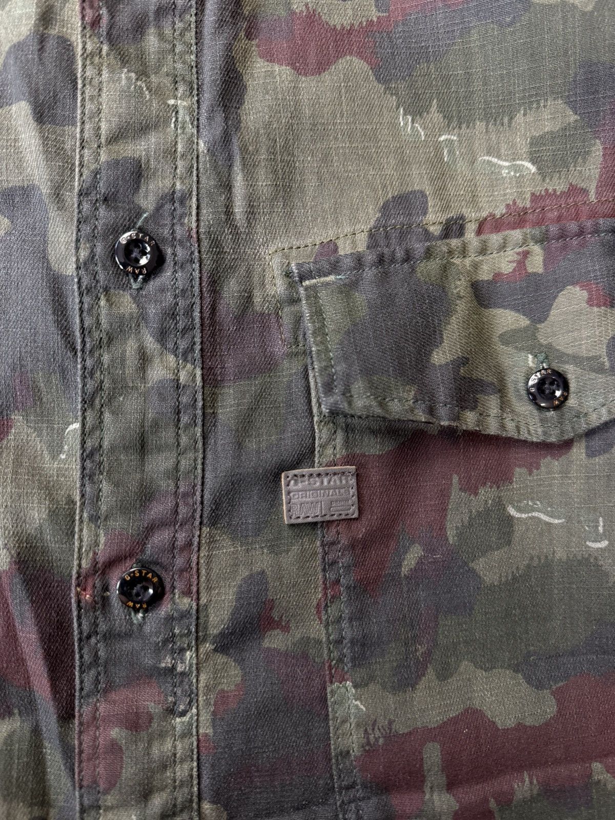 G-Star Vintage G Star Raw Multicam Thick Shirt Size M Size US M / EU 48-50 / 2 - 20 Thumbnail