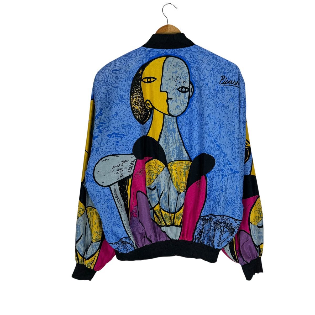 Art Comes First × Vintage ⚡️PICASSO SILK CUBISM POP ART BAROQUE ZIPPER JACKET Size US M / EU 48-50 / 2 - 9 Thumbnail