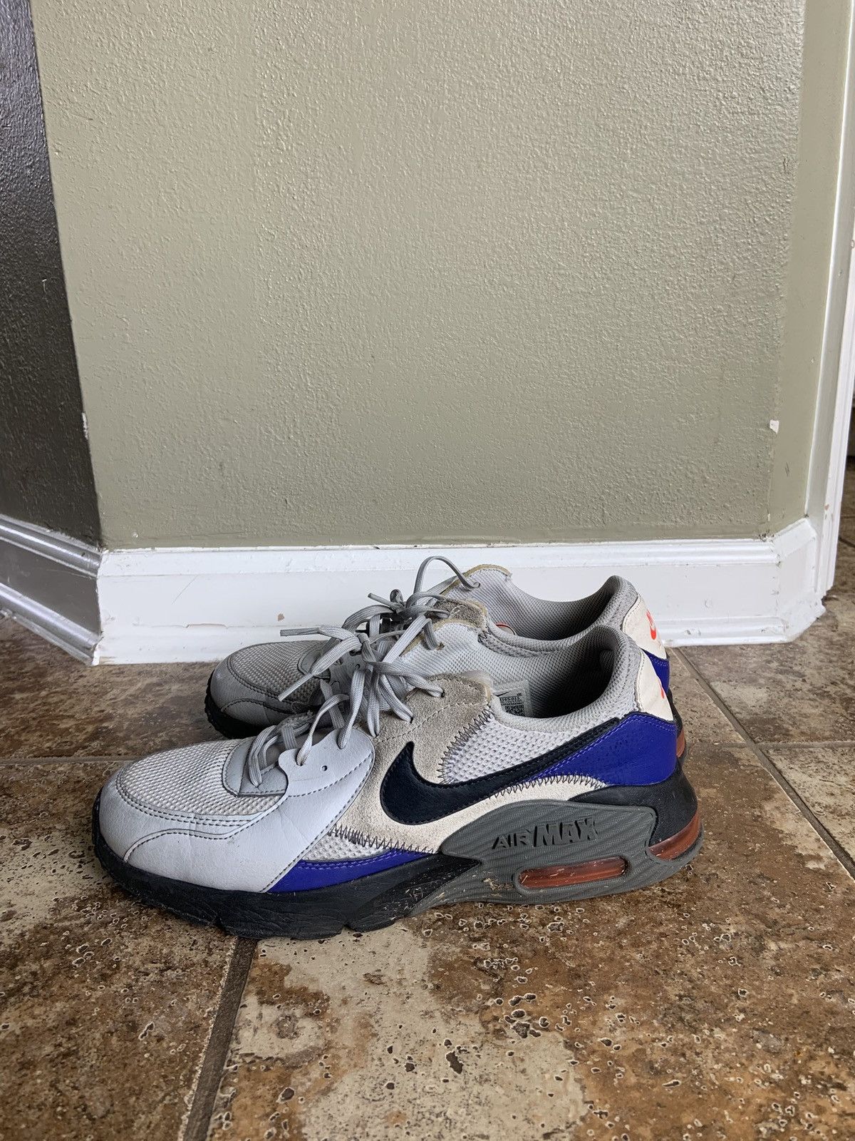 Nike Nike Air Max 90 grey and blue trainers Size US 10.5 / EU 43-44 - 2 Thumbnail