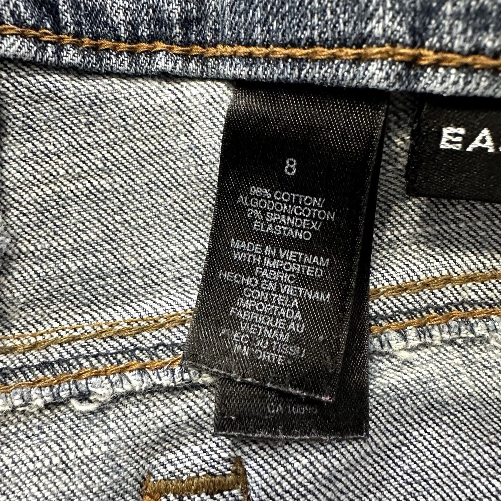 DKNY DKNY Jeans Womens 8 Mid Rise Straight Leg Vintage Medium Wash Denim 5-Pocket Stretch Shirt? Size 29" - 5 Thumbnail