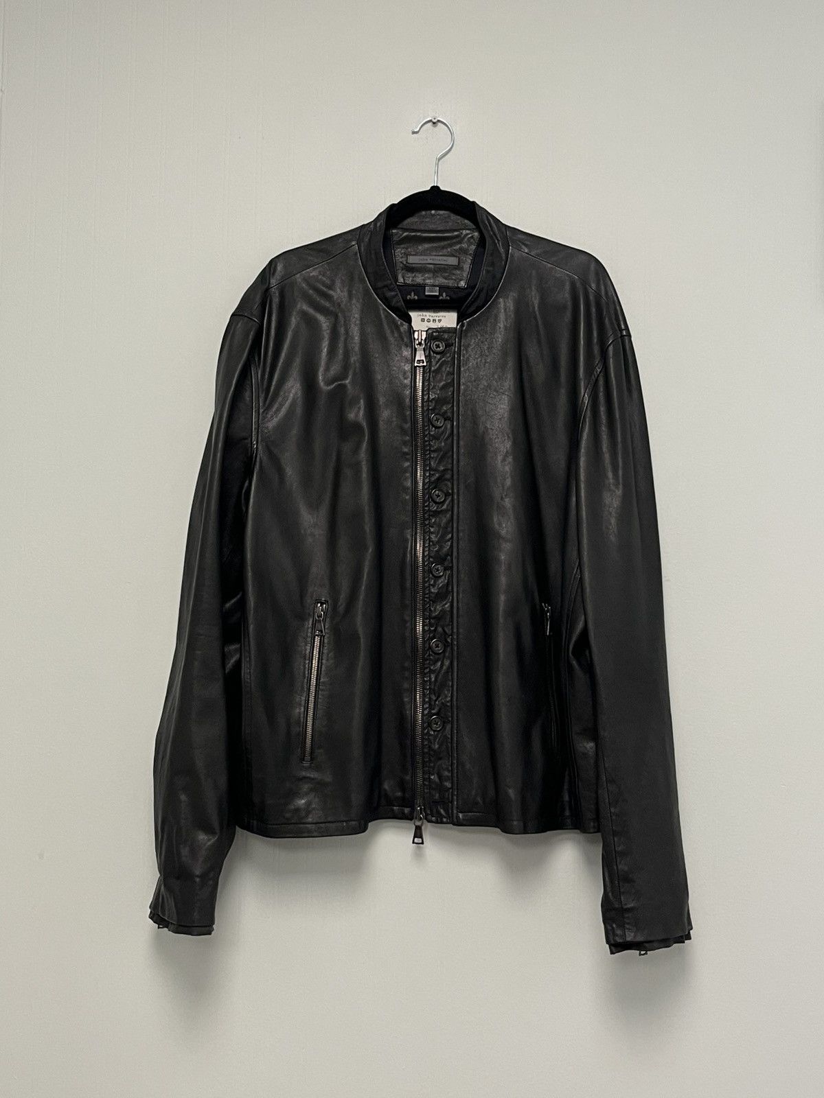 John Varvatos Limited edition leather biker jacket. Size 58x USA 48 XXL Size US XXL / EU 58 / 5 - 4 Thumbnail