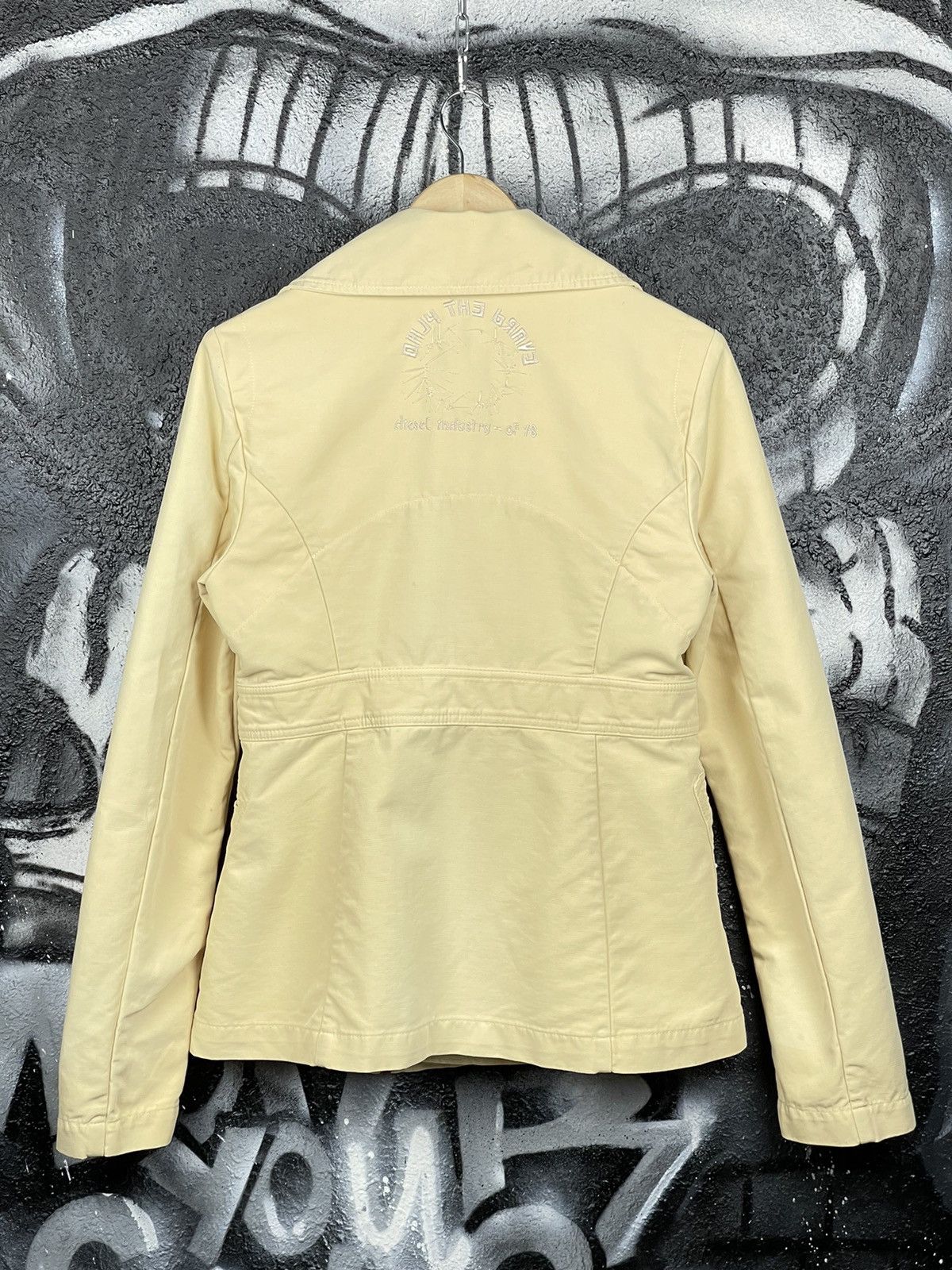 Diesel Diesel Y2K Vintage Beige Cotton Trench Coat Jacket Size L Size L / US 10 / IT 46 - 15 Thumbnail