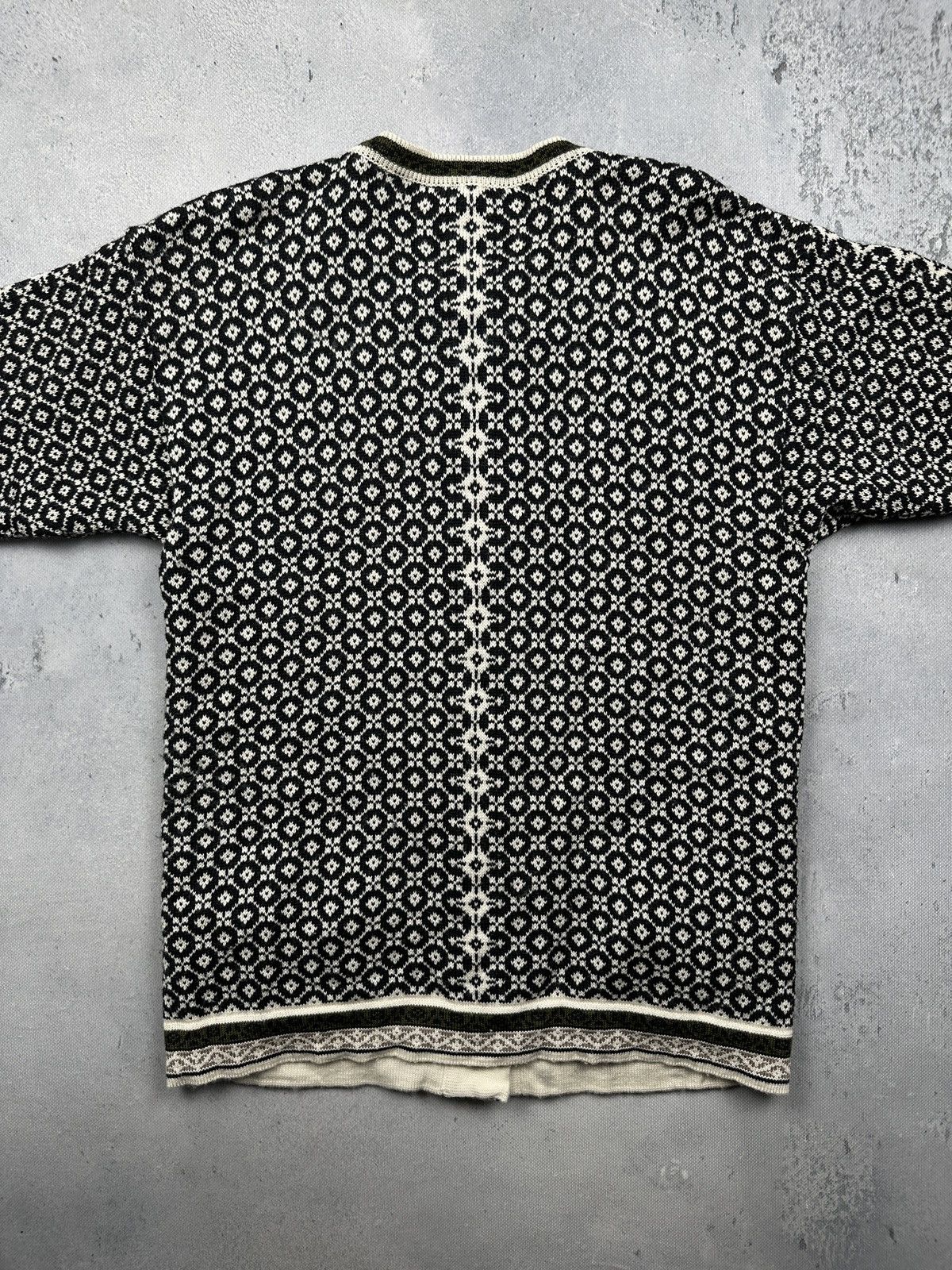 Dale Of Norway Vintage Norwegian Telemark Pure Wool Nordic Cardigan Size L / US 10 / IT 46 - 2 Thumbnail