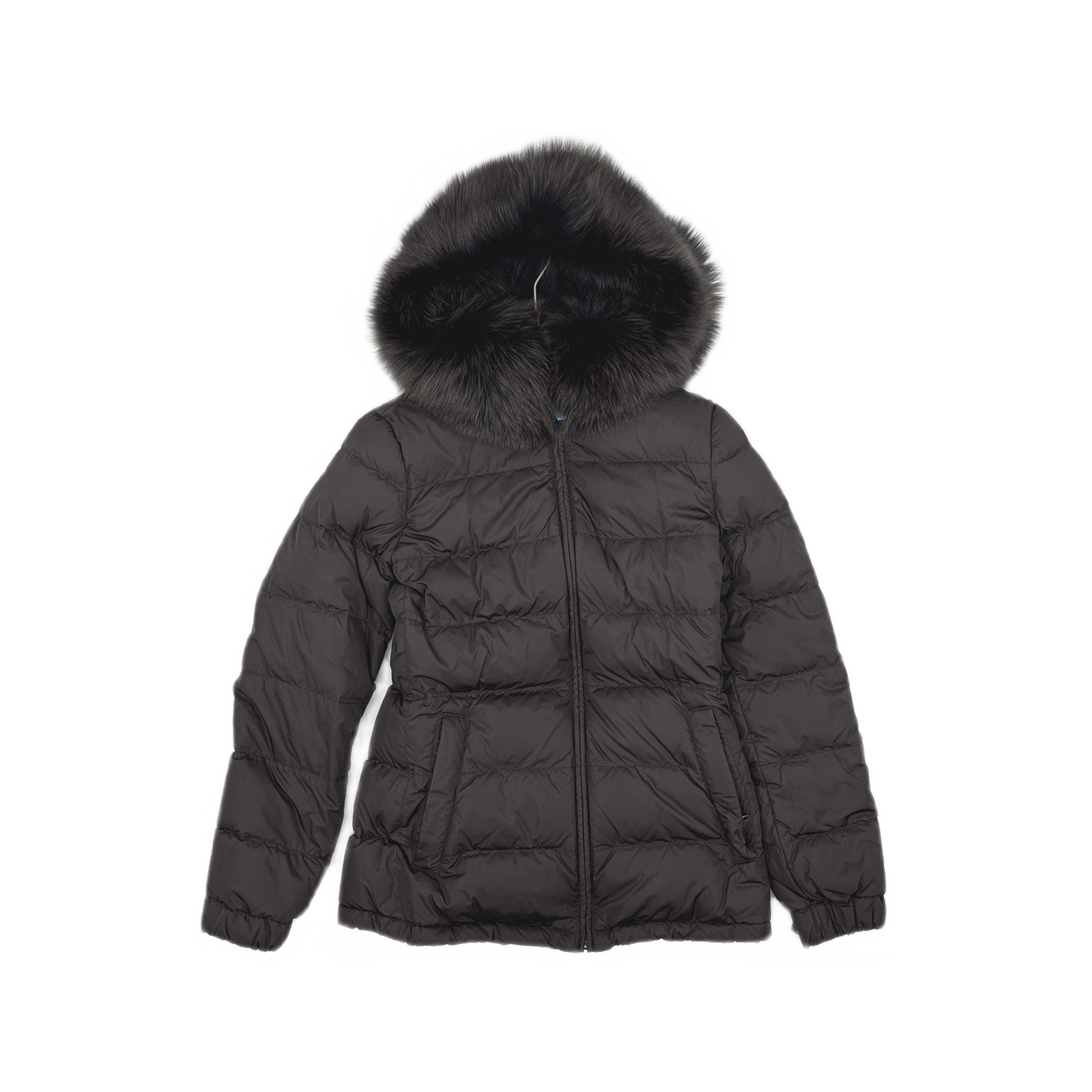 Prada Prada Fur Hood Down Jacket Size 40 Size S / US 4 / IT 40 - 1 Thumbnail