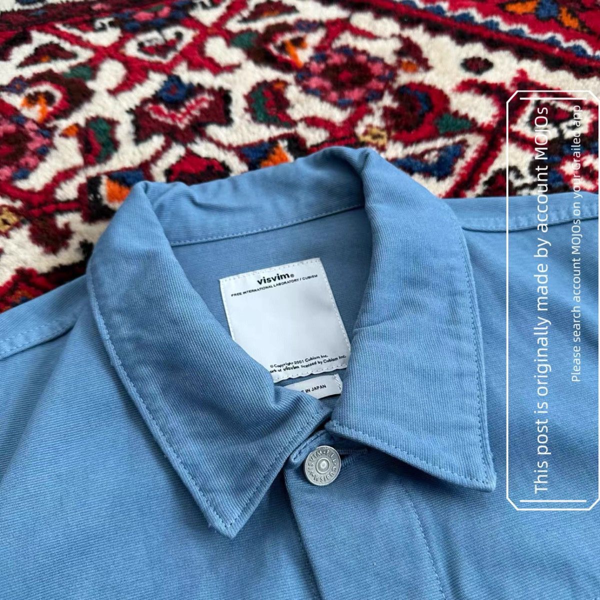 Visvim Sz 2 Visvim 17AW 101 Jumbo Blue Jacket mo.jos1517 Size US M / EU 48-50 / 2 - 6 Thumbnail