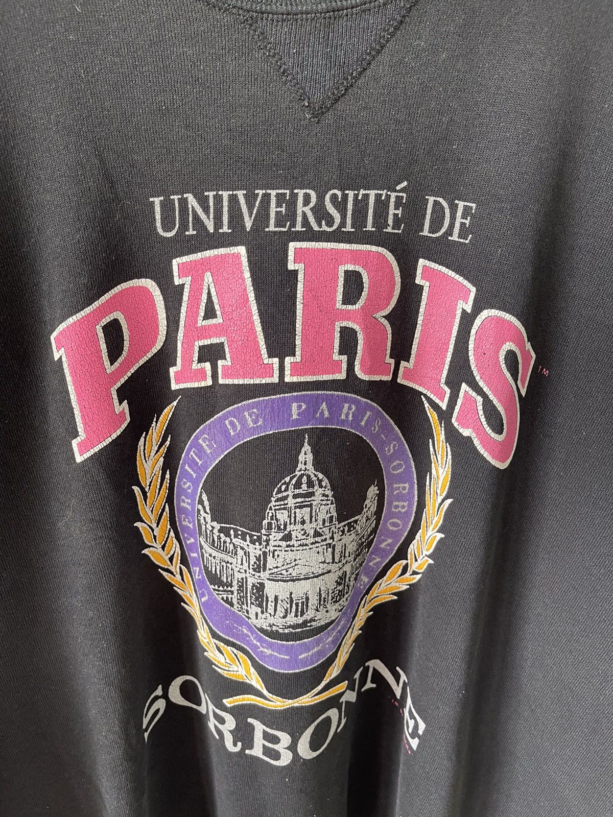 Champion × Vintage 1980s Champion Universite De Paris Sorbonne Sweatshirt Size US XL / EU 56 / 4 - 8 Thumbnail
