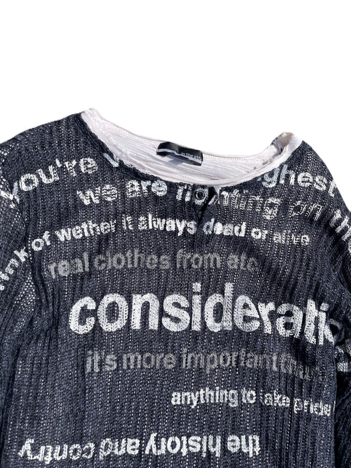 If Six Was Nine 2000s In the attic Vkei Poem Layered Knit Sweater Japanese Size US S / EU 44-46 / 1 - 5 Thumbnail