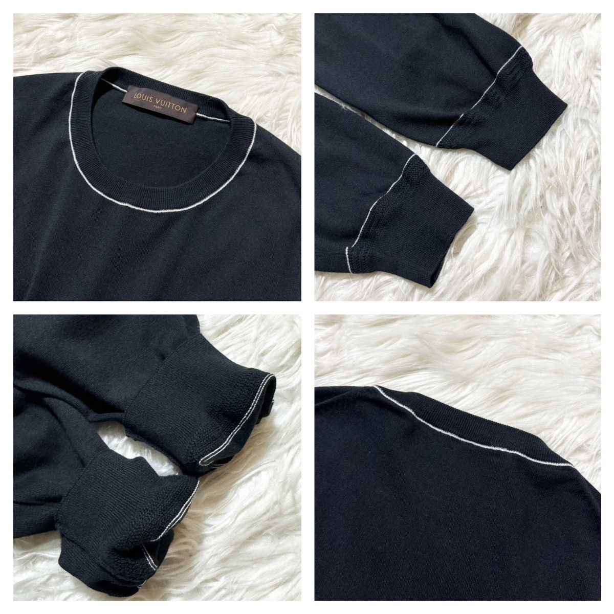 Louis Vuitton Authentic, Louis Vuitton LV Embroidered Knit Sweater Size US M / EU 48-50 / 2 - 3 Thumbnail