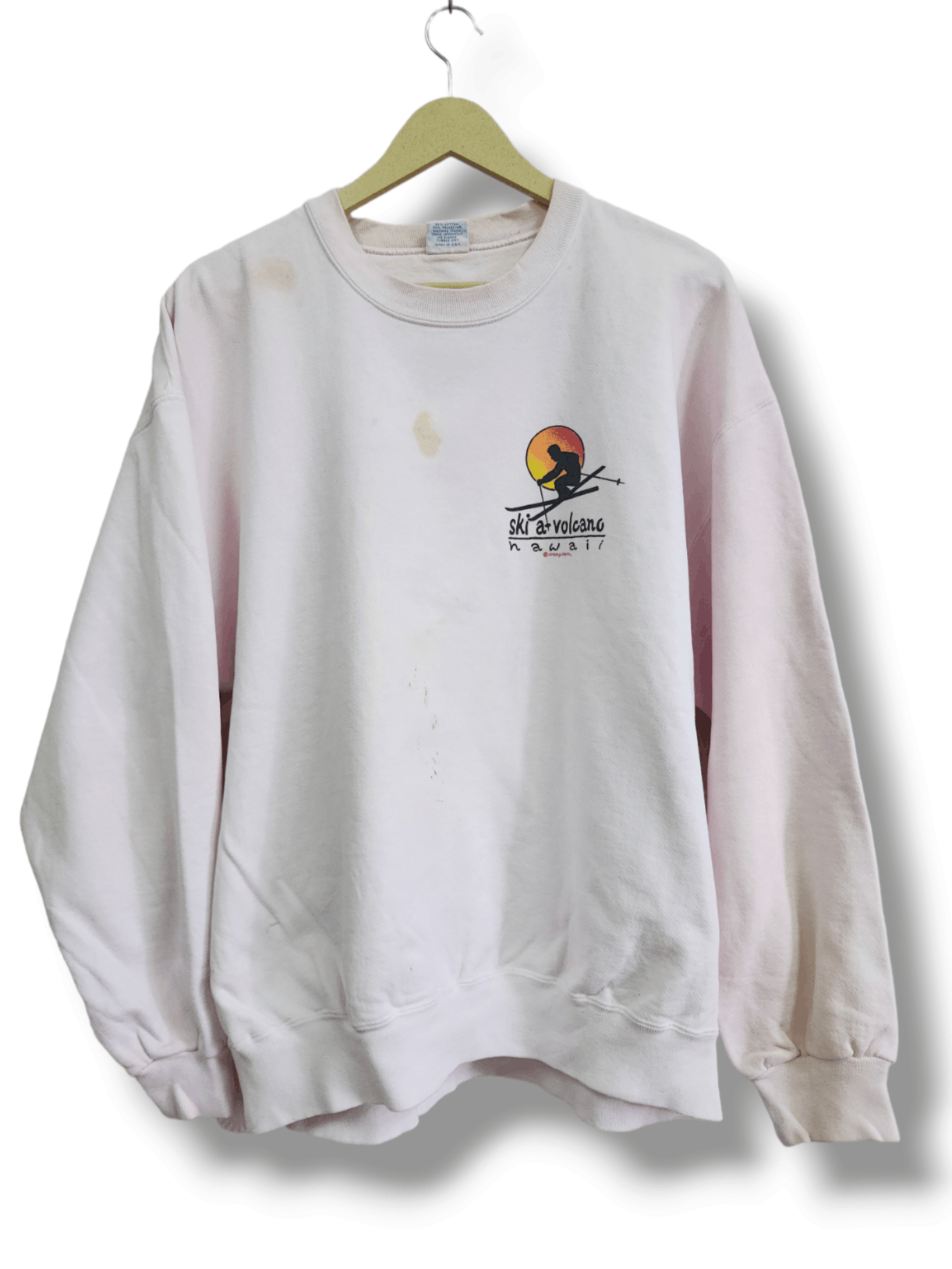 Other Vintage 1980s Ski A Volcano Hawaii Crazy Shirts Sweater Size US L / EU 52-54 / 3 - 2 Thumbnail